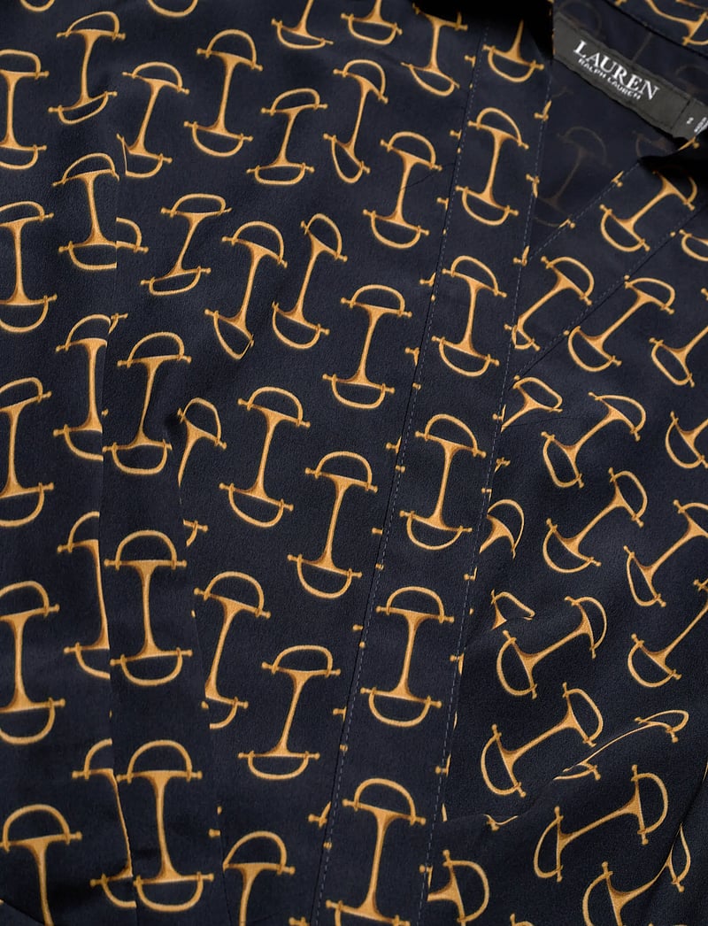 Lauren Ralph Lauren - Geo-Print Belted Crepe Dress - suvekleidid - navy multi - 2