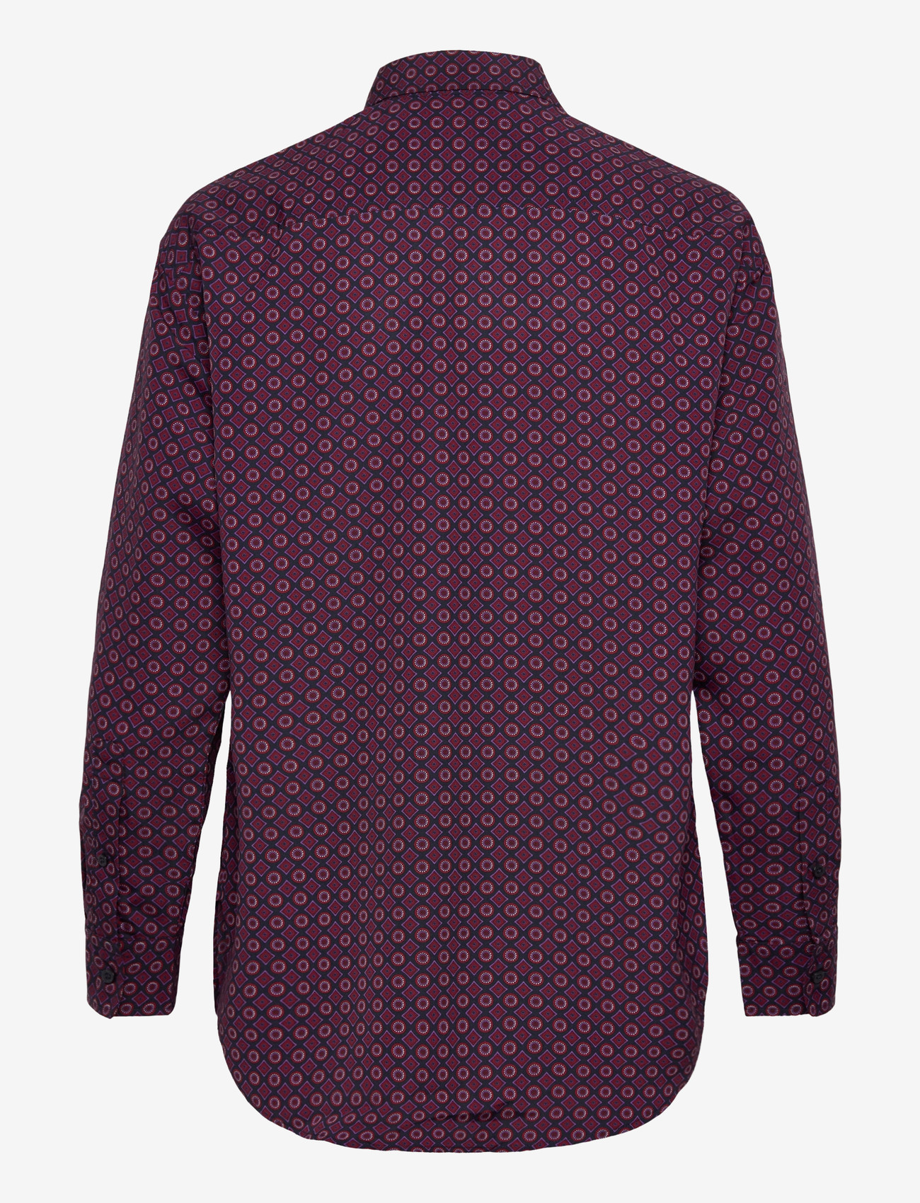 Lauren Ralph Lauren - Relaxed Fit Foulard-Print Crepe Shirt - jeansskjortor - navy multi - 1