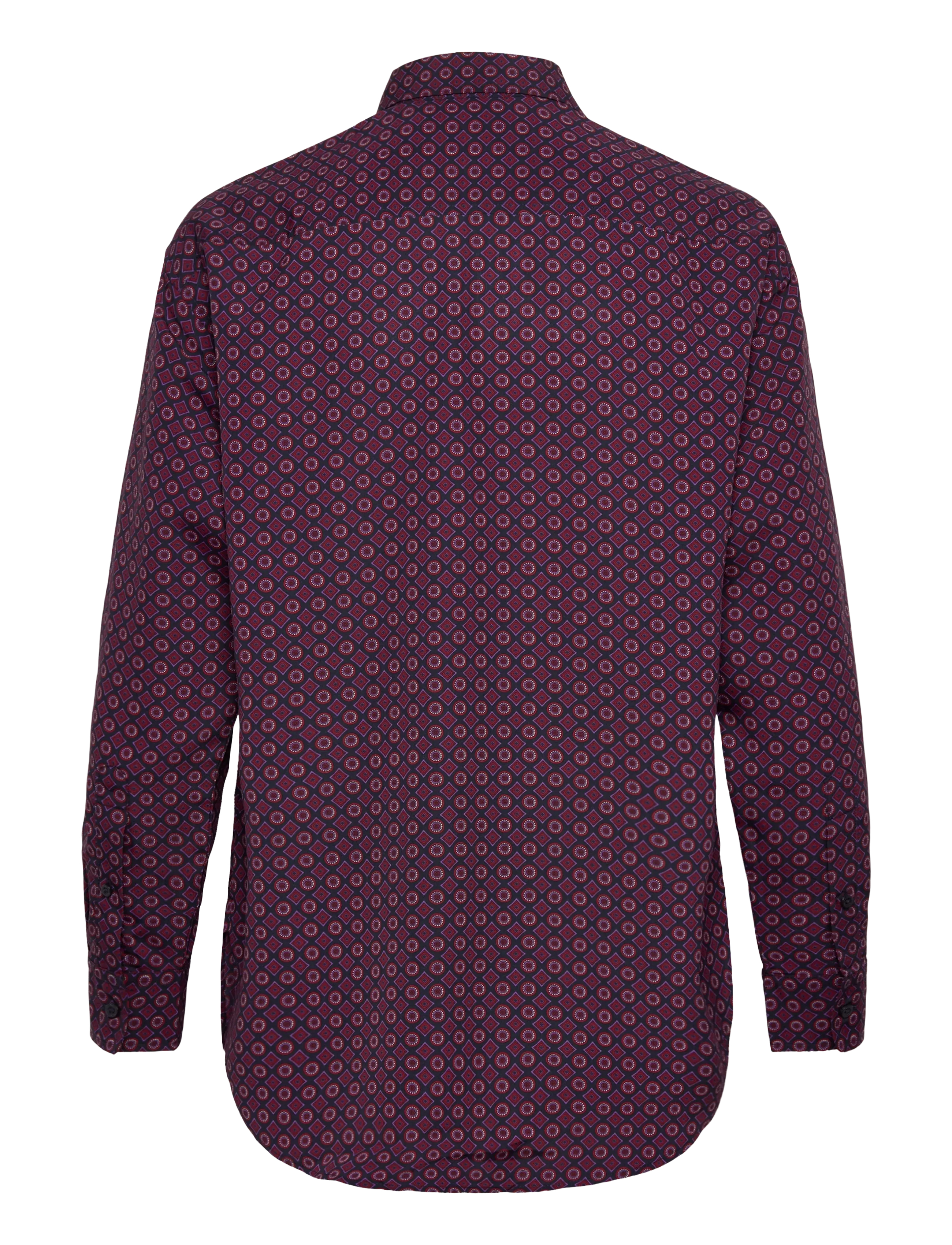 Lauren Ralph Lauren - Relaxed Fit Foulard-Print Crepe Shirt - långärmade skjortor - navy multi - 2