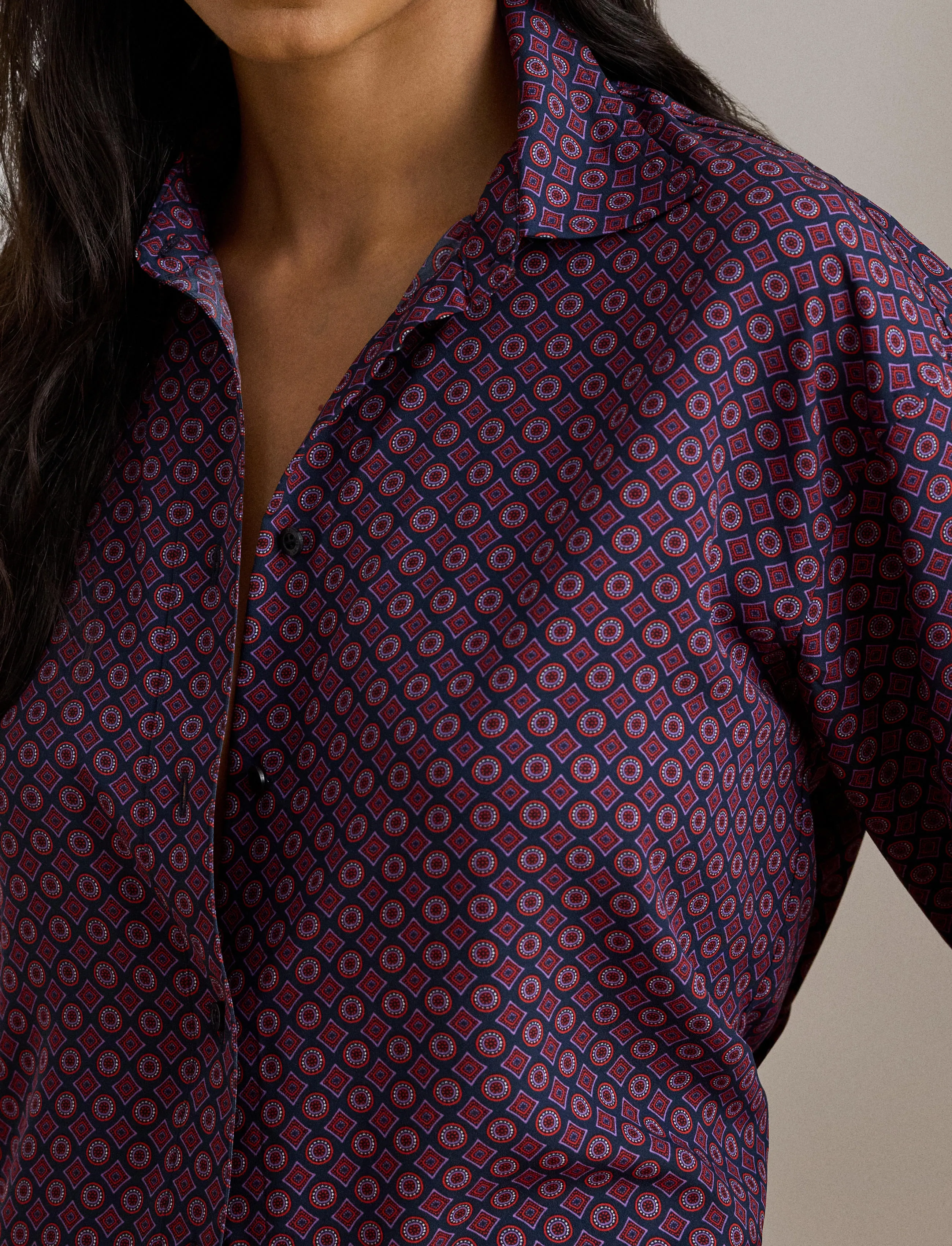 Lauren Ralph Lauren Relaxed Fit Foulard-Print Crepe Shirt skjortor dam – bild 3