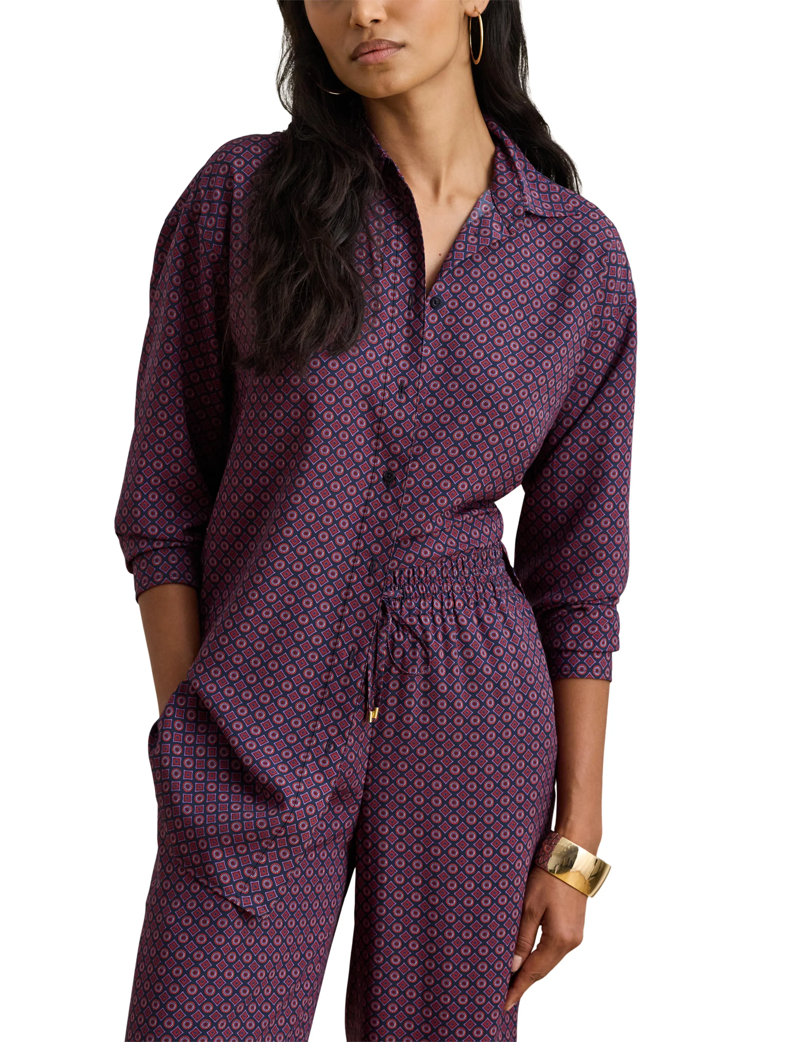 Lauren Ralph Lauren Relaxed Fit Foulard-Print Crepe Shirt skjortor dam – bild 5