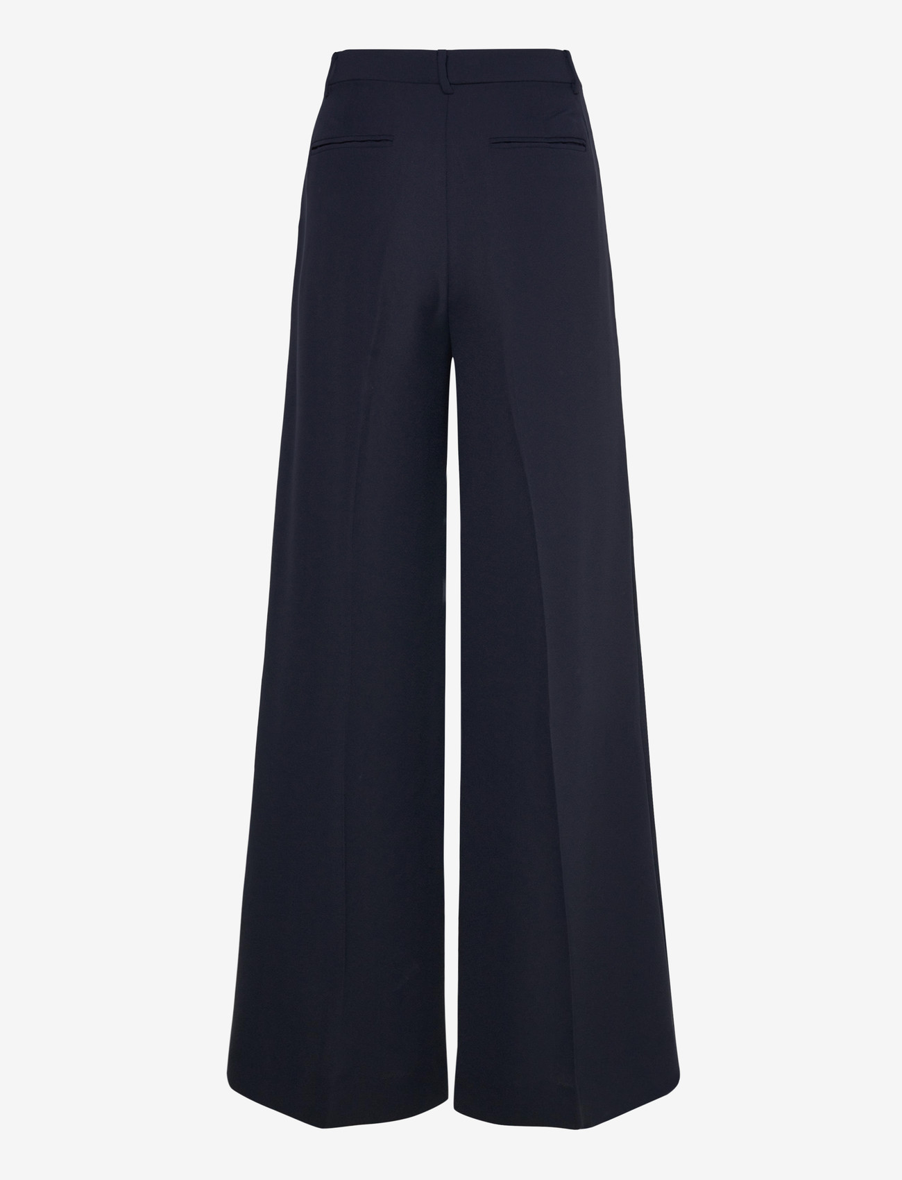Lauren Ralph Lauren - Double-Faced Georgette Wide-Leg Pant - kostymbyxor - lauren navy - 1