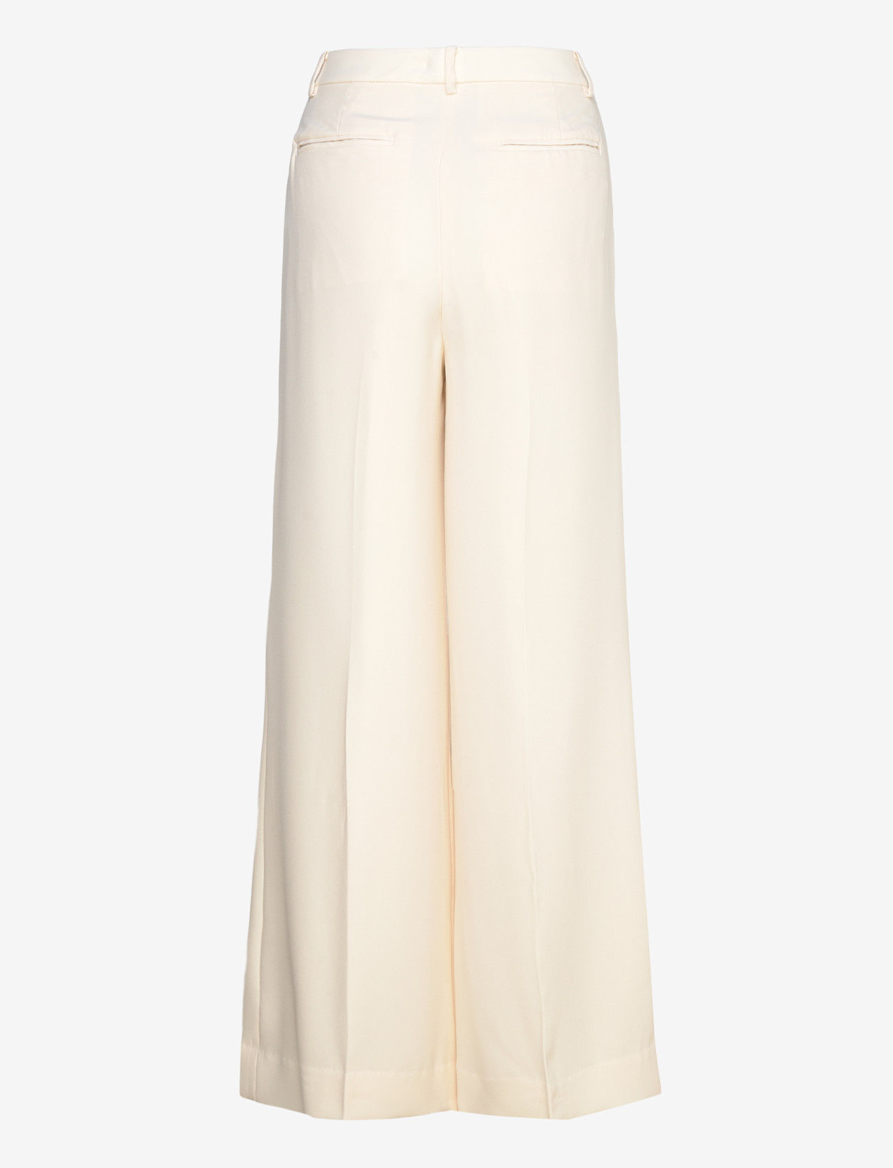 Lauren Ralph Lauren - Double-Faced Georgette Wide-Leg Pant - kostymbyxor - mascarpone cream - 1