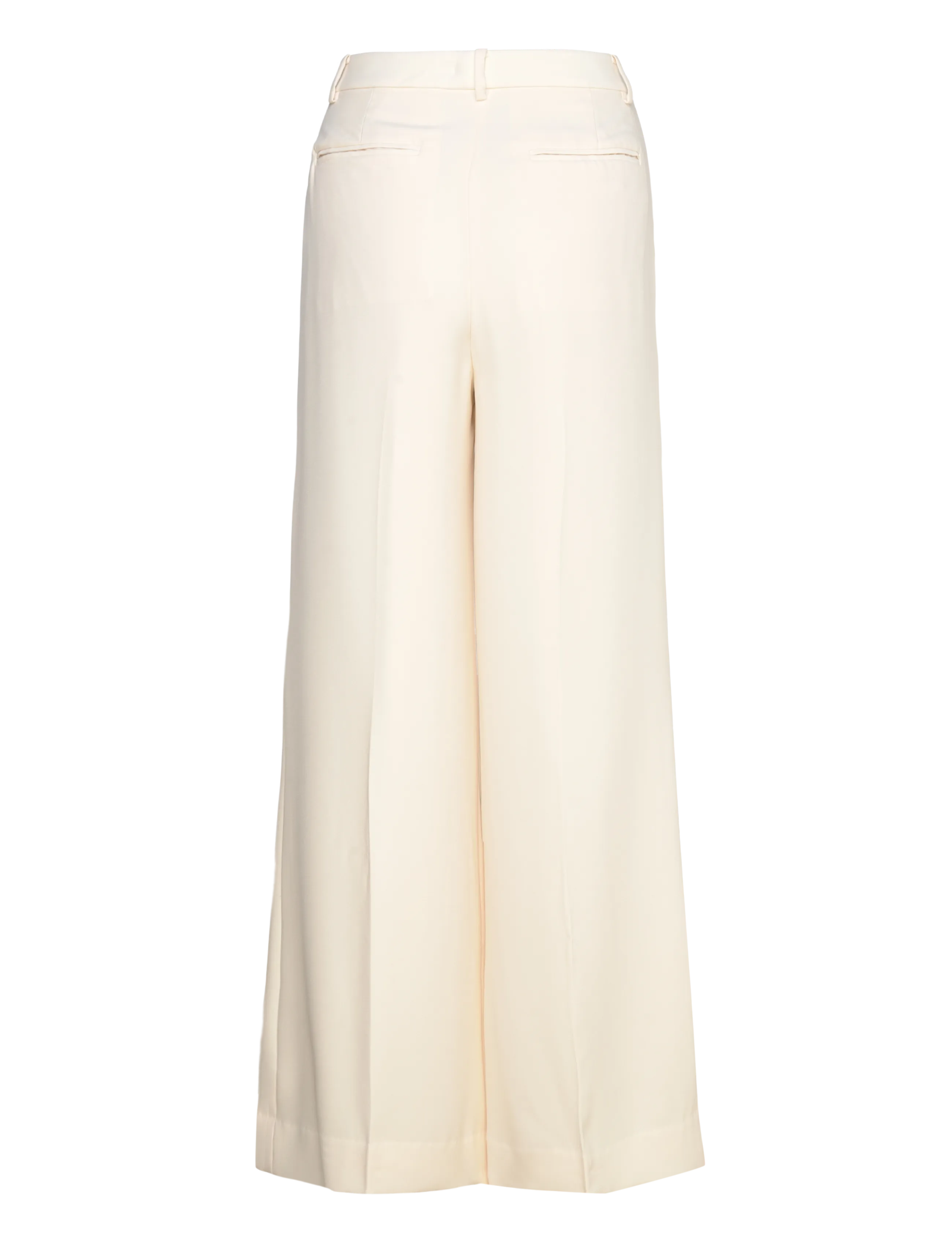 Lauren Ralph Lauren - Double-Faced Georgette Wide-Leg Pant - habitbukser - mascarpone cream - 2