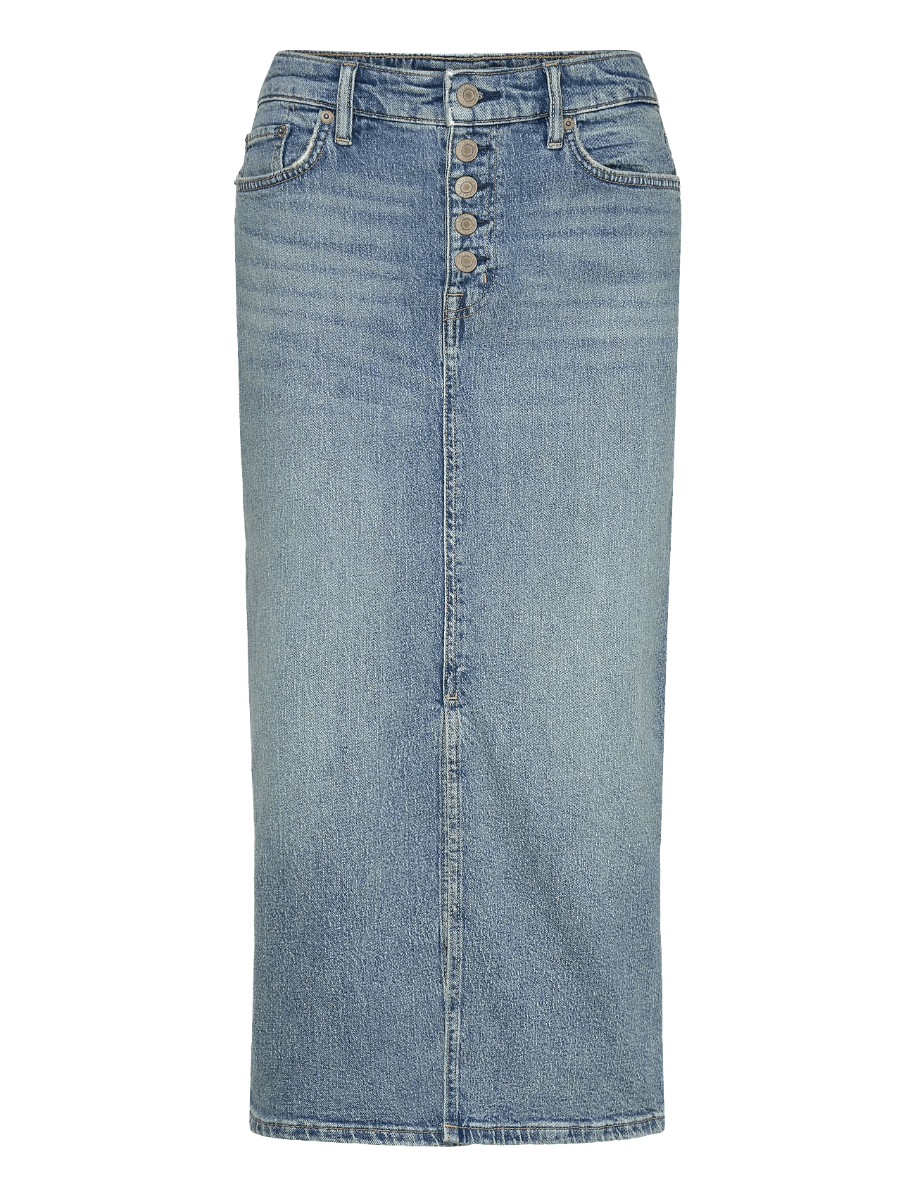 Lauren Ralph Lauren | Denim Pencil Midi Skirt | 44