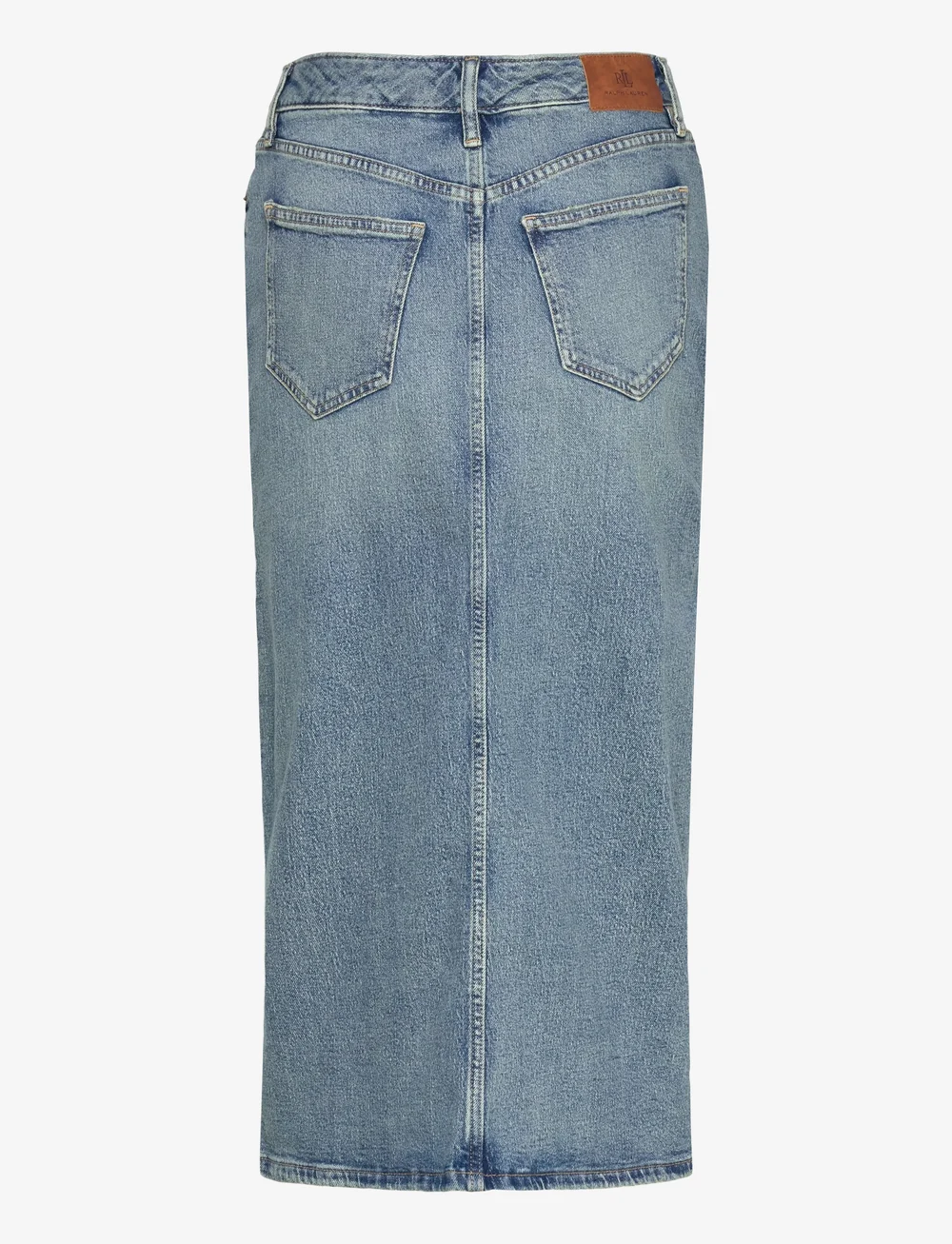 Lauren Ralph Lauren - Denim Pencil Midi Skirt - džinsa svārki - odwin wash - 1