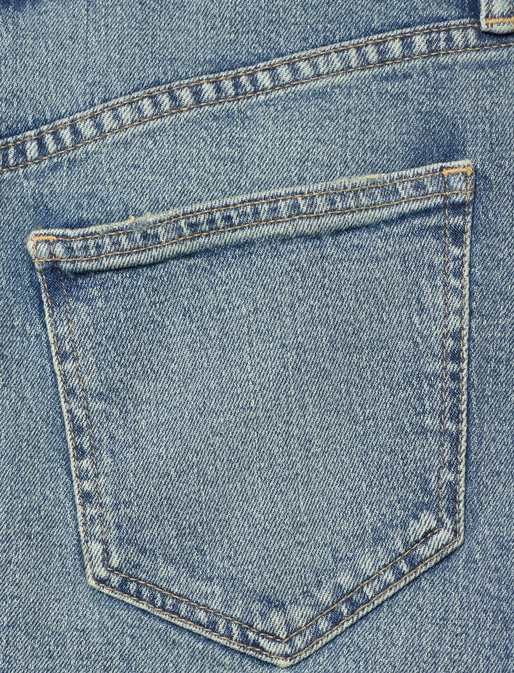 Lauren Ralph Lauren - Denim Pencil Midi Skirt - džinsa svārki - odwin wash - 4