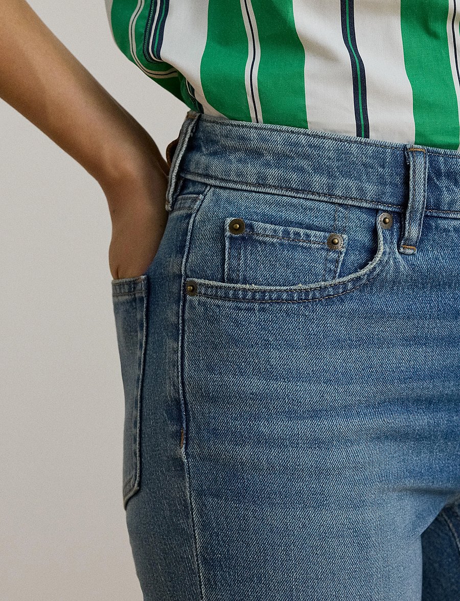 Lauren Ralph Lauren - High-Rise Straight Ankle Jean - gerade jeans - galvin wash - 4