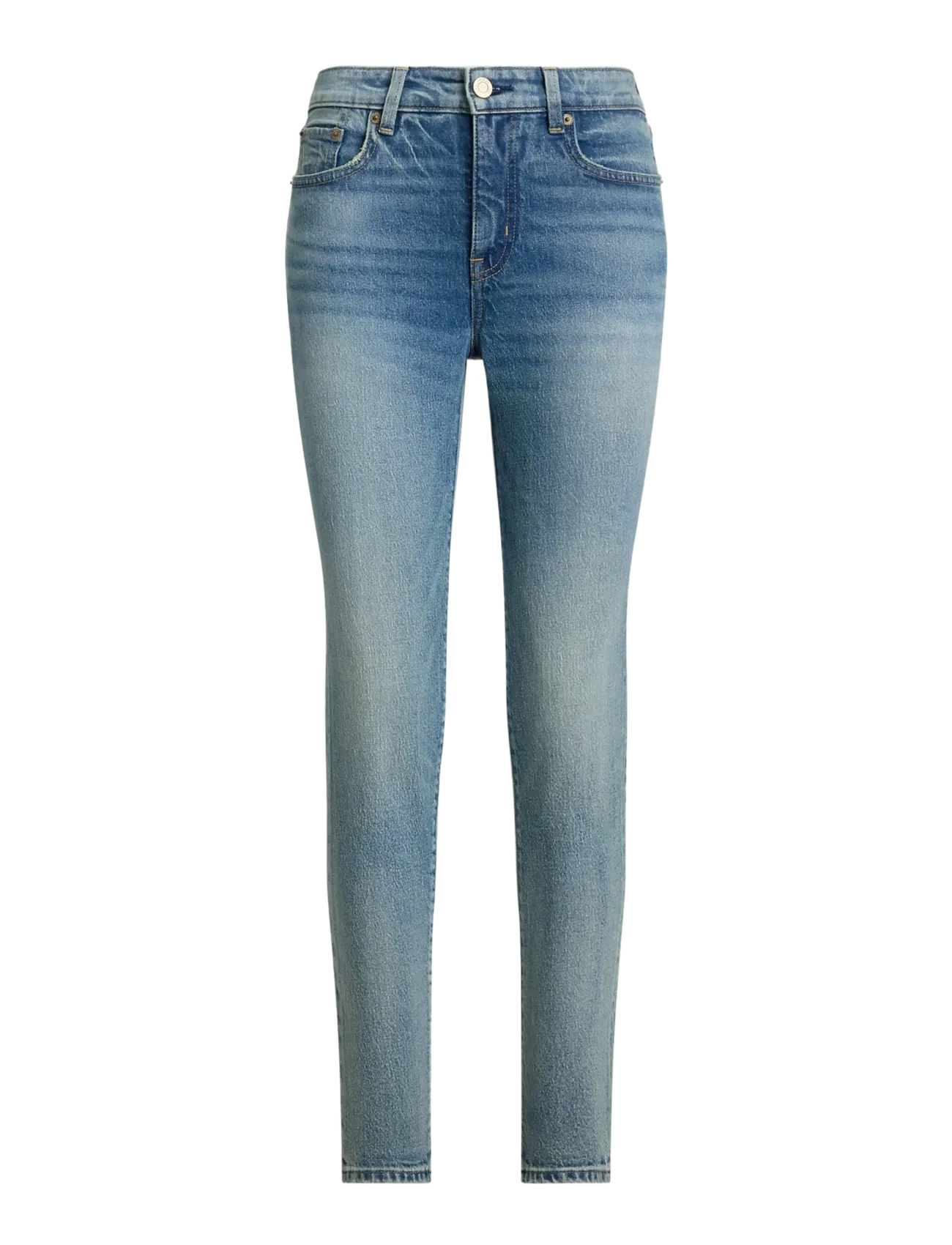 Lauren Ralph Lauren - High-Rise Skinny Ankle Jean - skinny jeans - odwin wash - 1