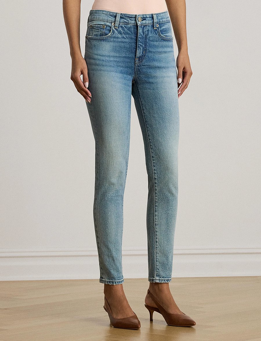 Lauren Ralph Lauren - High-Rise Skinny Ankle Jean - skinny džinsi - odwin wash - 0