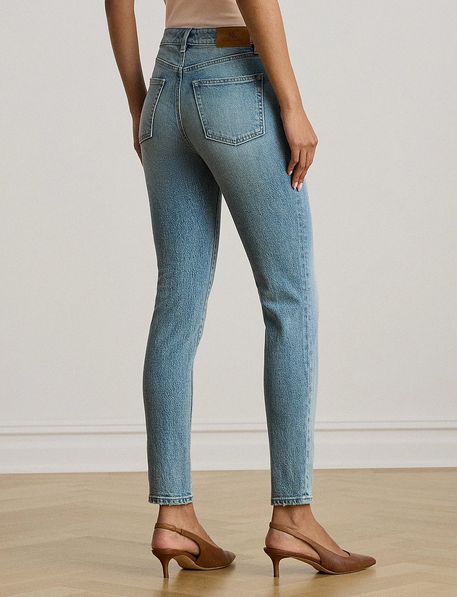 Lauren Ralph Lauren - High-Rise Skinny Ankle Jean - skinny džinsi - odwin wash - 2