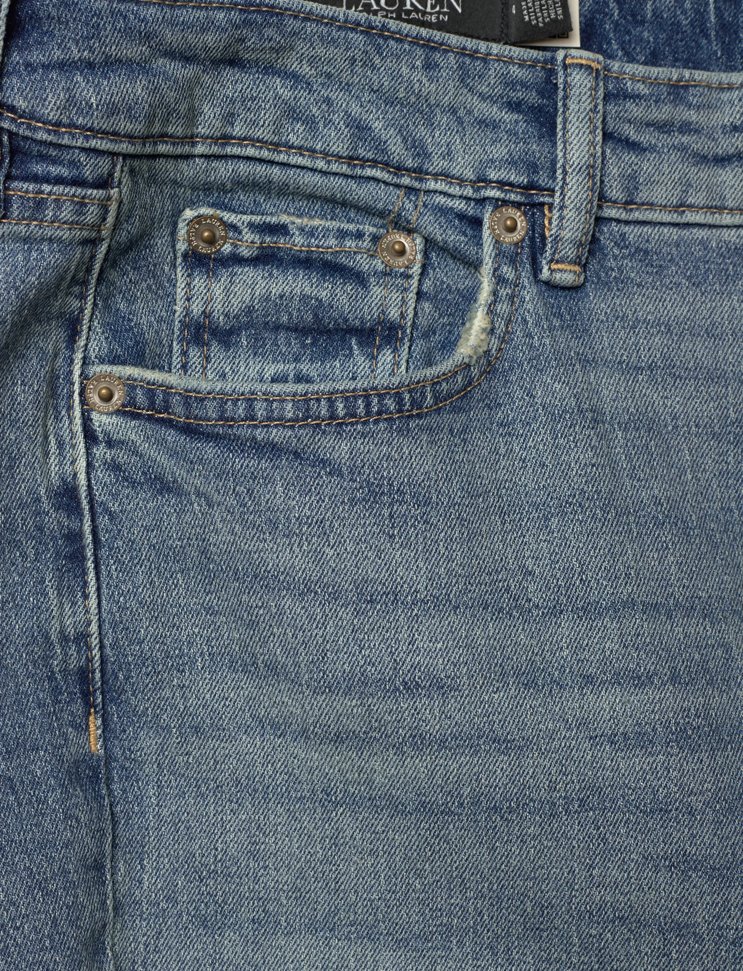 Lauren Ralph Lauren - High-Rise Skinny Ankle Jean - skinny jeans - odwin wash - 3