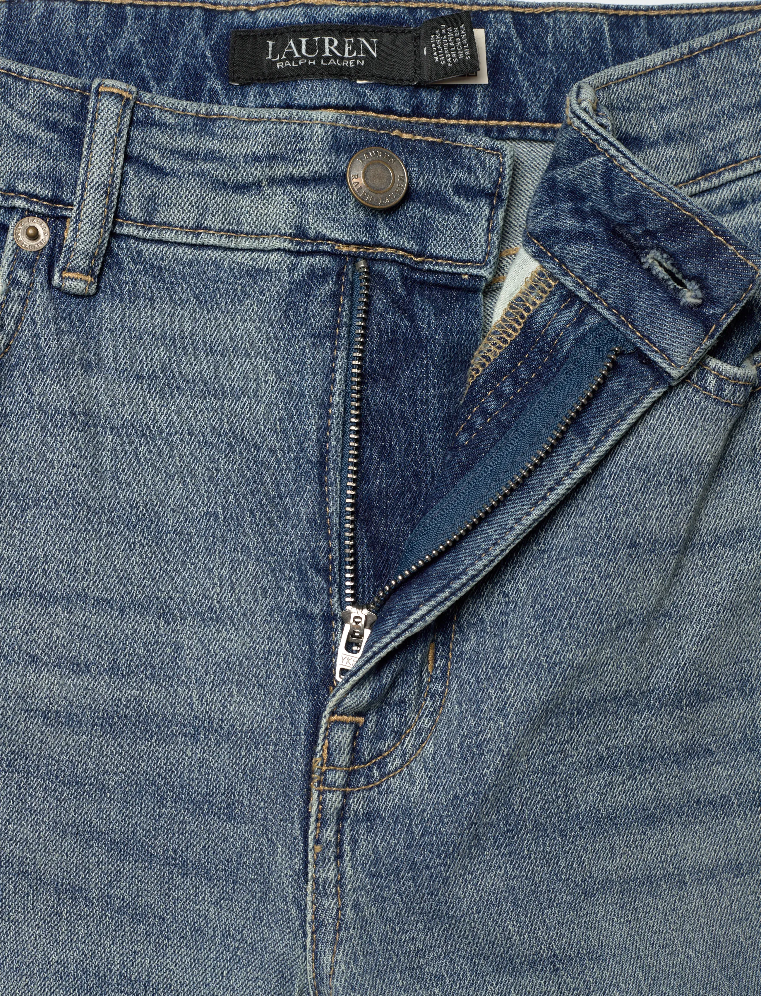 Lauren Ralph Lauren - High-Rise Skinny Ankle Jean - skinny jeans - odwin wash - 4