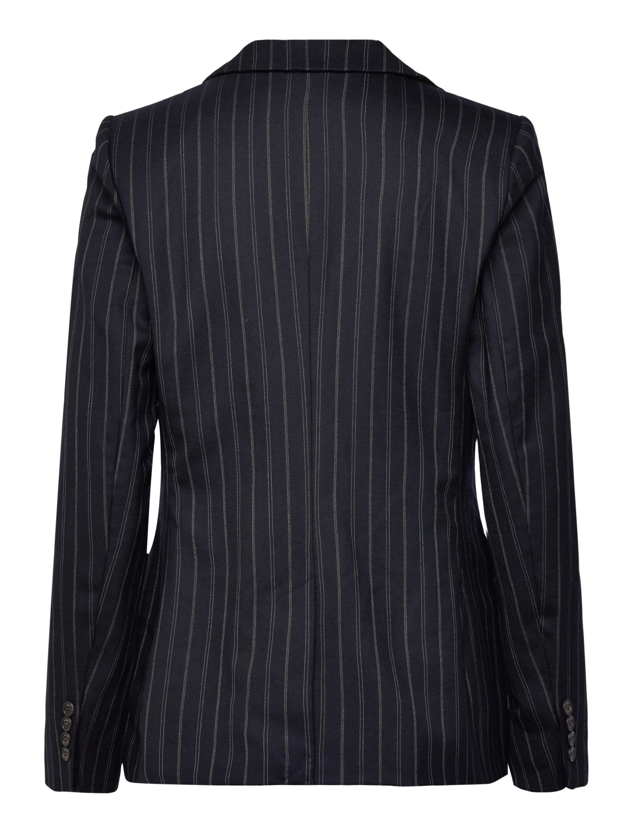 Lauren Ralph Lauren - Striped Wool-Blend Twill Blazer - navy/cream - 2