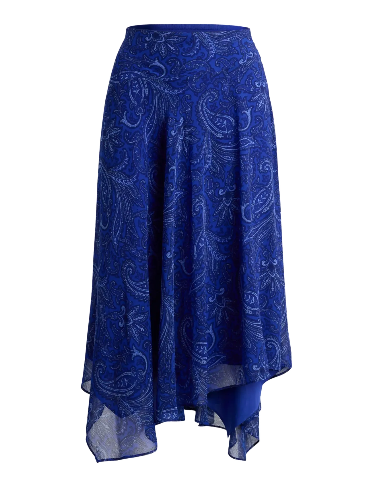 Lauren Ralph Lauren Paisley Georgette Handkerchief Skirt - Last chance - BLUE MULTI / blue
