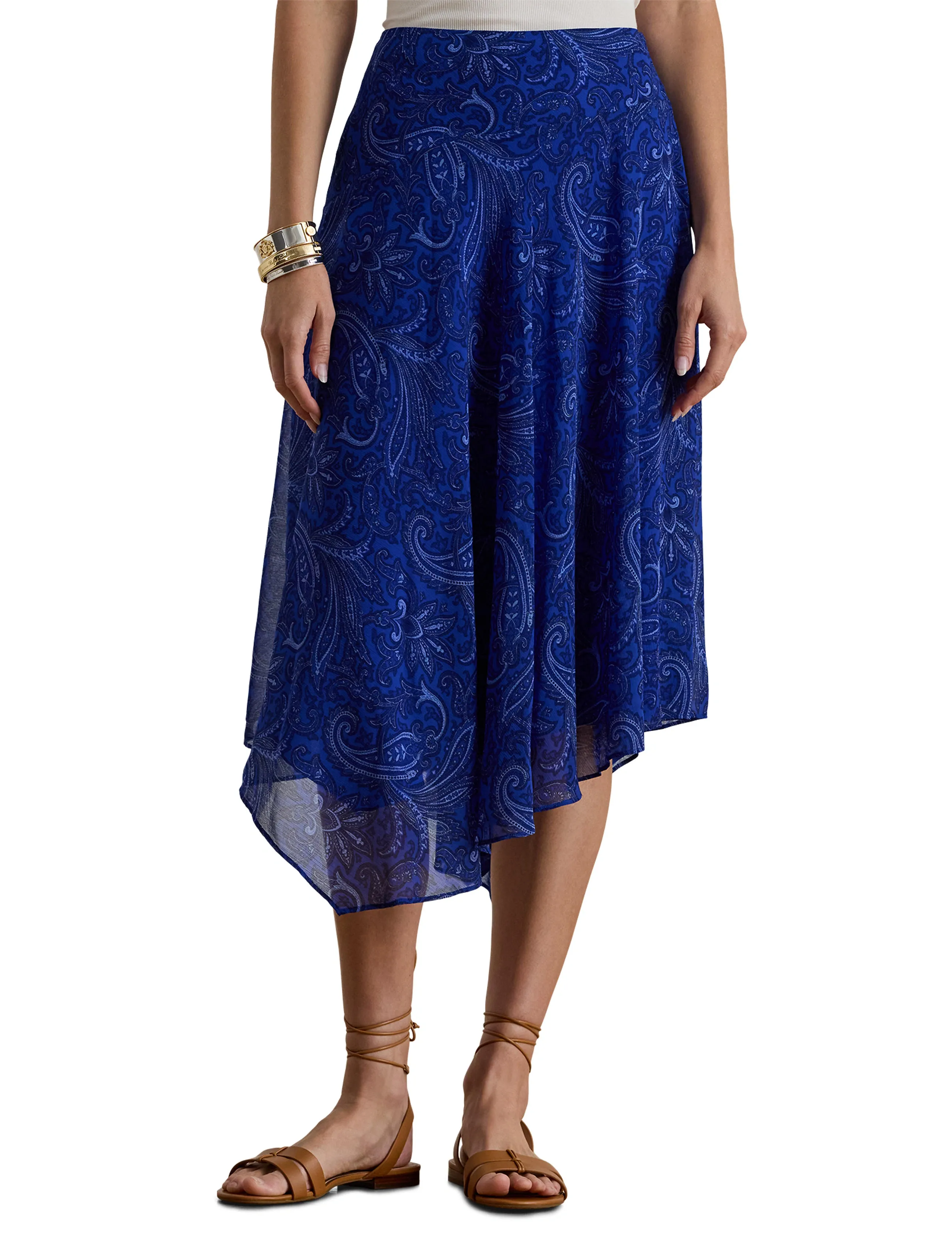 Lauren Ralph Lauren Paisley Georgette Handkerchief Skirt kjolar dam – bild 5