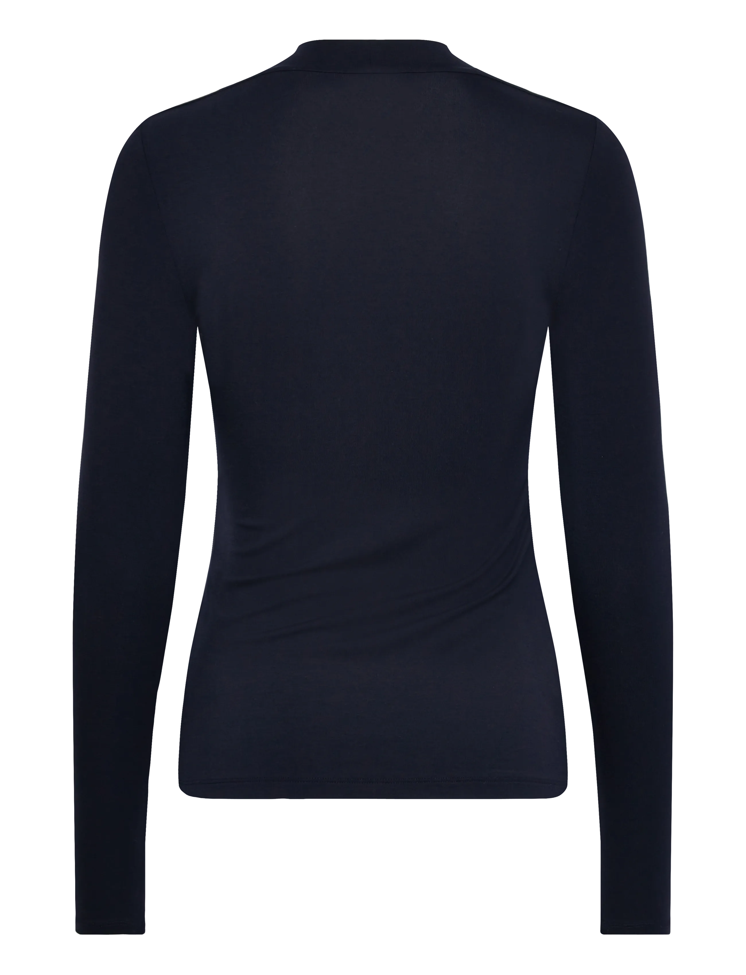 Lauren Ralph Lauren - Stretch Jersey Square-Neck Top - langærmede toppe - lauren navy - 2