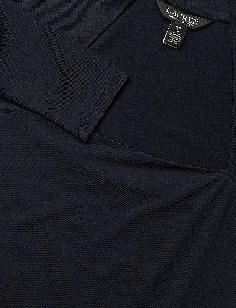 Lauren Ralph Lauren - Stretch Jersey Square-Neck Top - pikkade varrukatega alussärgid - lauren navy - 2