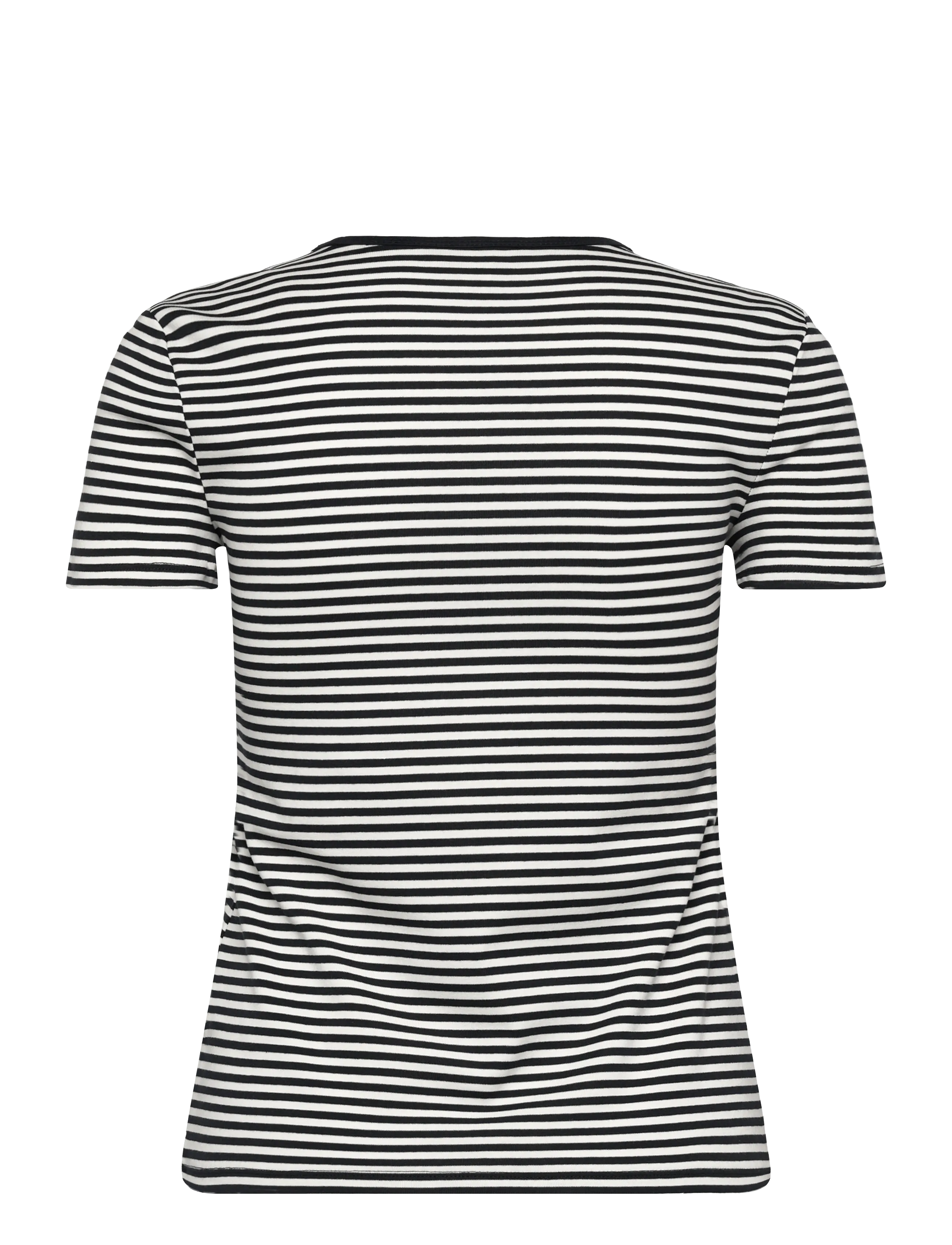 Lauren Ralph Lauren - Striped Stretch Cotton Crewneck Tee - stuttermarbolir - lauren navy/masca - 2