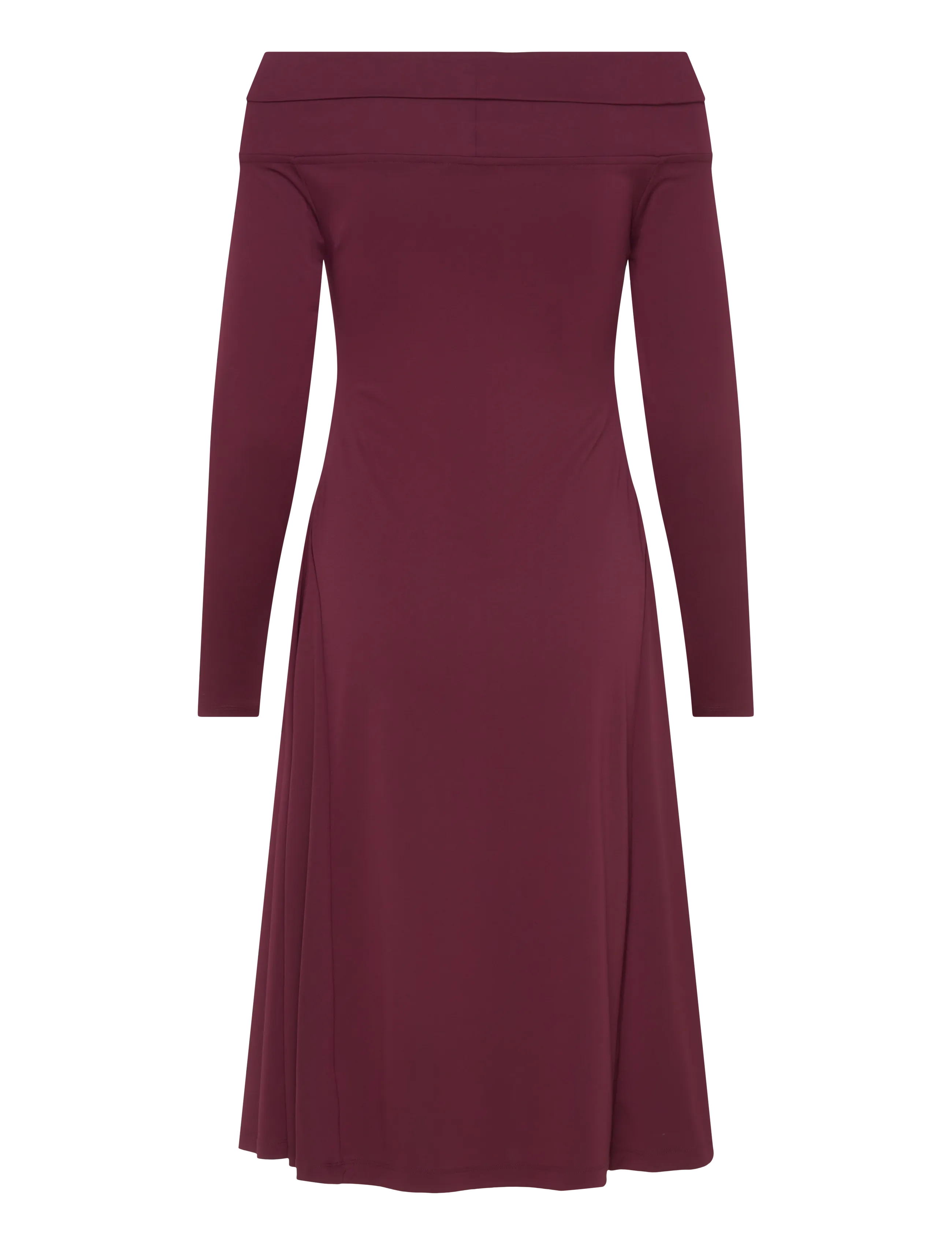 Lauren Ralph Lauren - Twist-Front Off-the-Shoulder Dress - robes de fête - dark garnet - 2