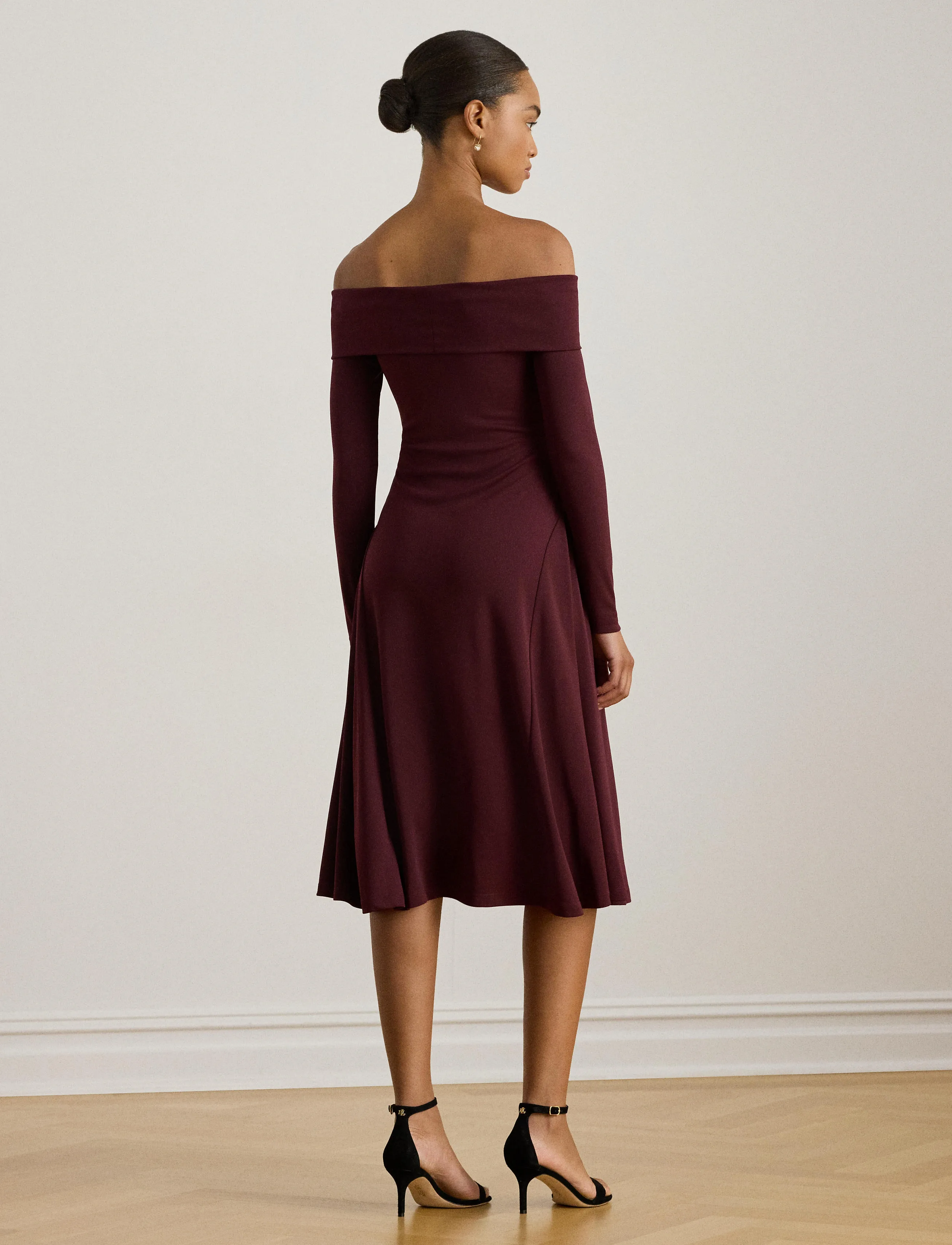 Twist-Front Off-The-Shoulder Dress 7