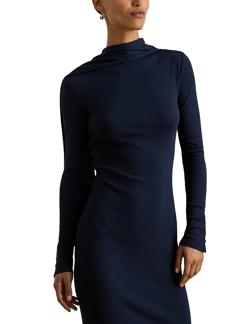 Lauren Ralph Lauren Scarf-trim Cotton-blend Rib-knit Dress (RAF200P03733) - Midi dresses - Boozt.com Lauren Ralph Lauren Scarf-trim Cotton-blend Rib-knit Dress (RAF200P03733) - Midi dresses - Boozt.com