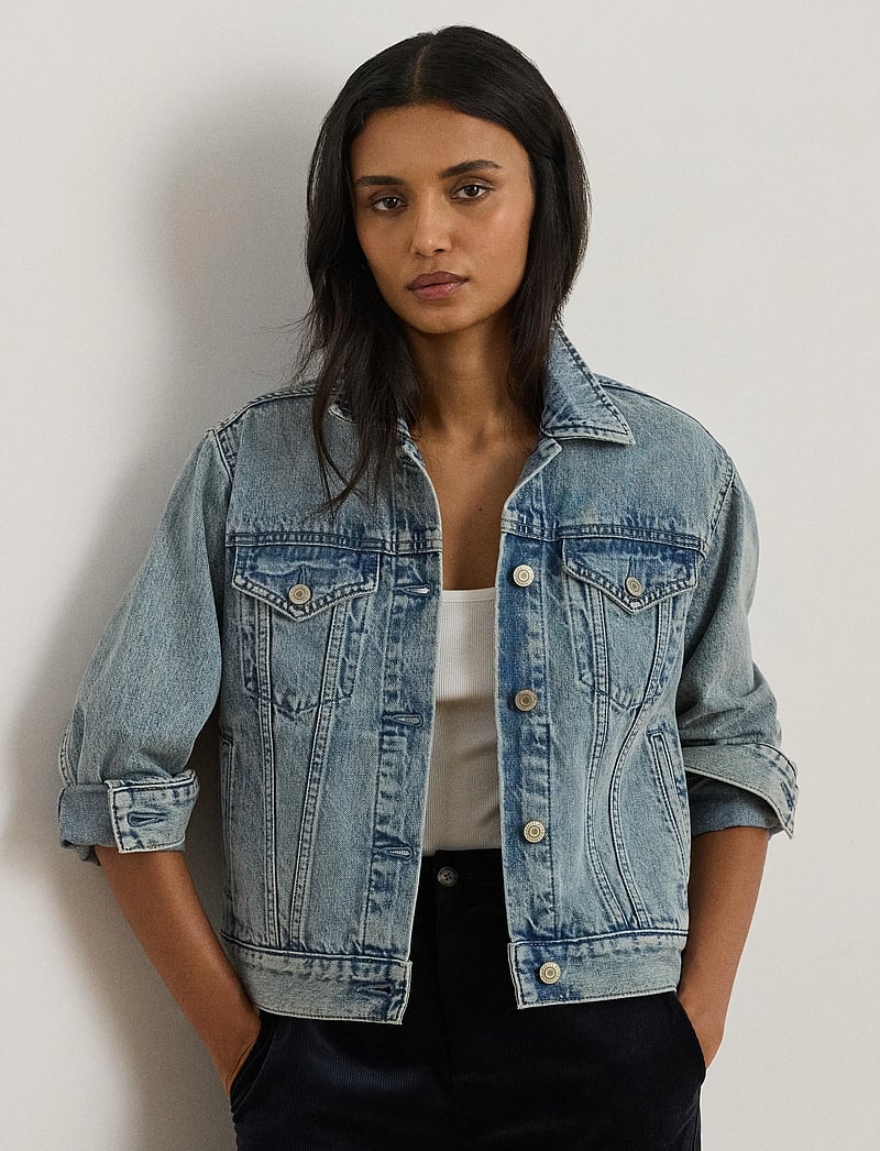 Lauren Ralph Lauren - Denim Trucker Jacket - forårsjakker - odwin wash - 0