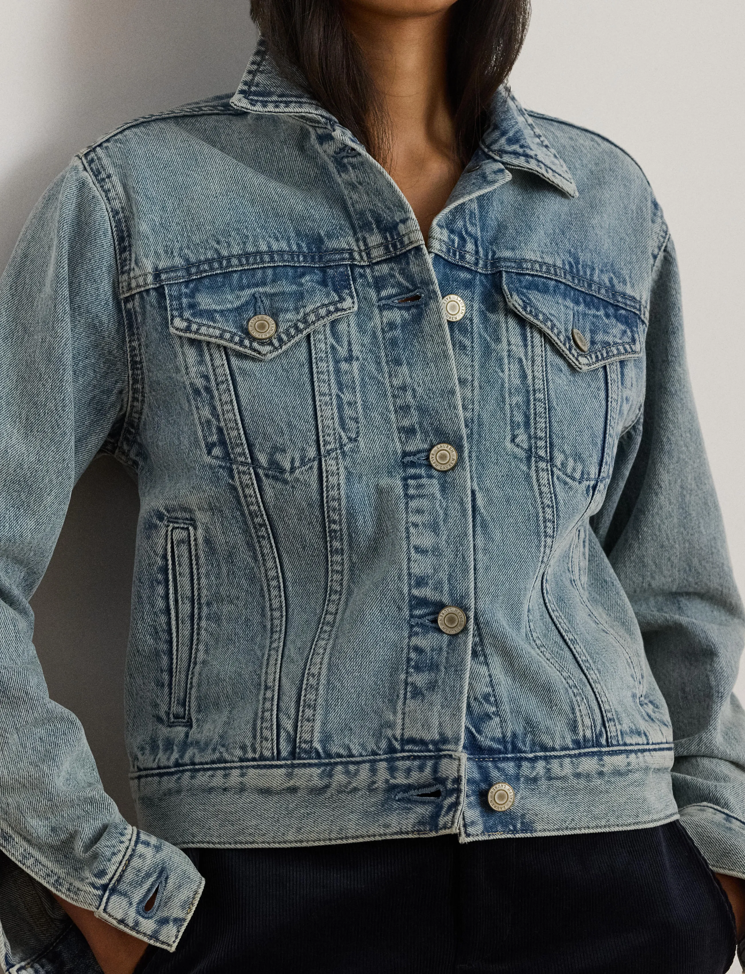Lauren Ralph Lauren - Denim Trucker Jacket - frühlingsjacken - odwin wash - 4