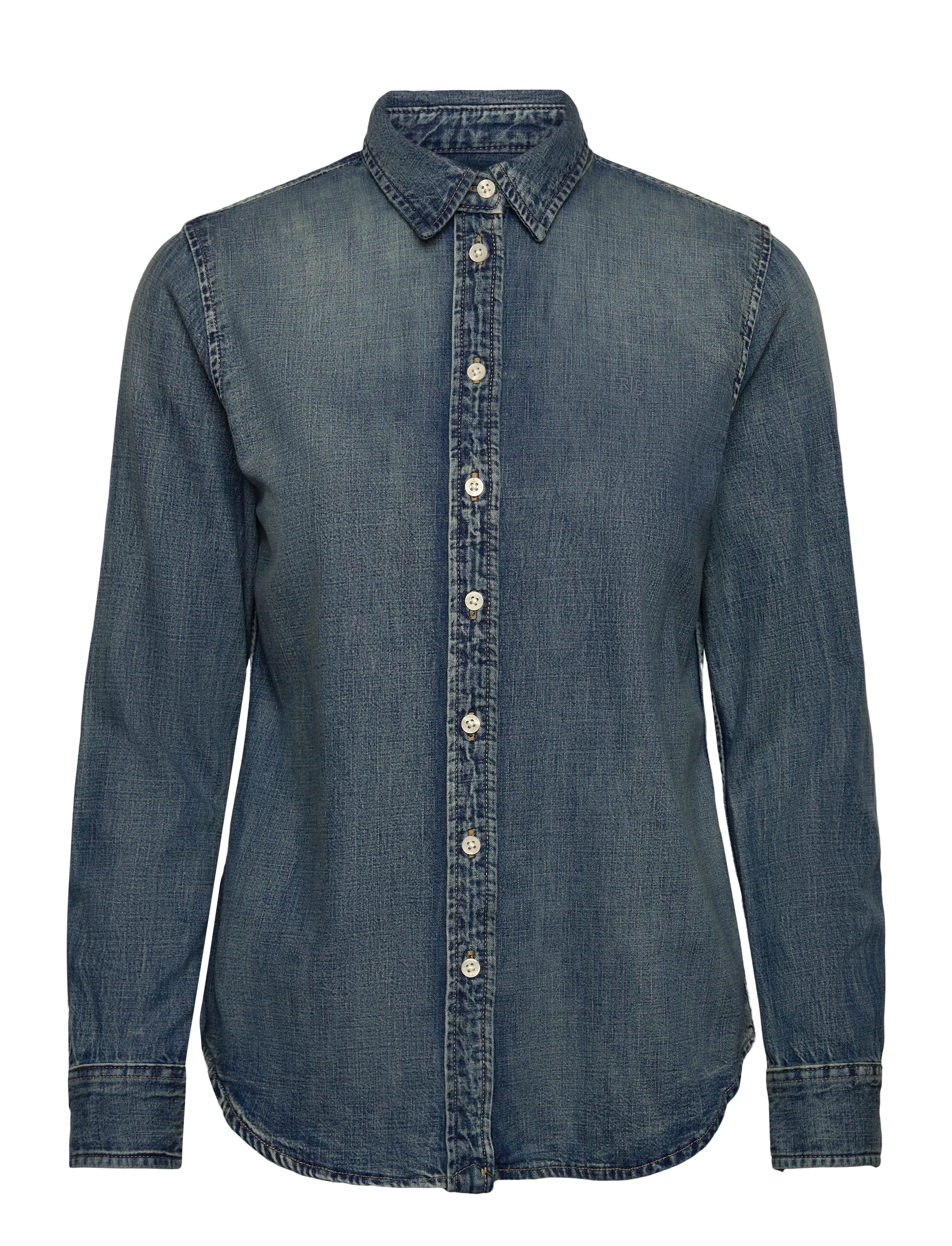 Lauren Ralph Lauren Classic Fit Denim Shirt - Tøj - ODWIN WASH / blue