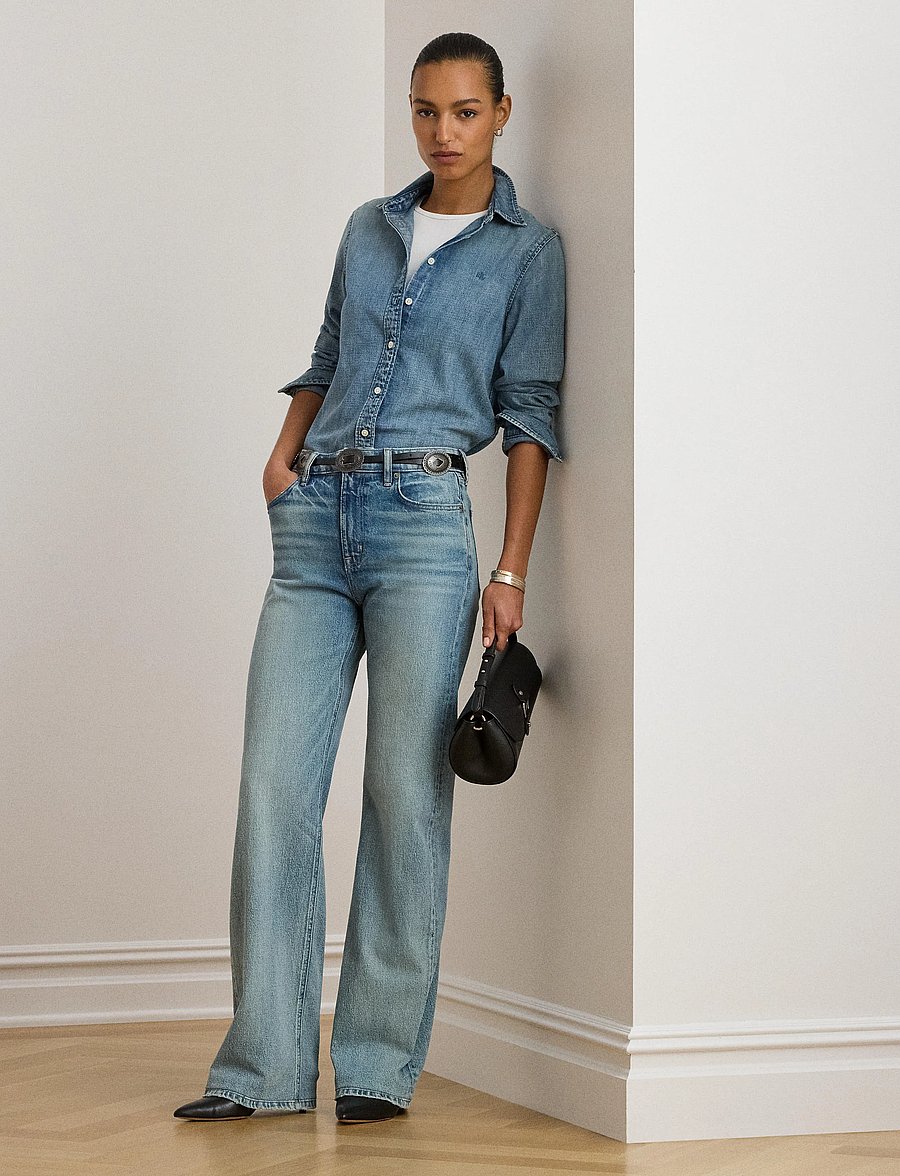 Lauren Ralph Lauren - Classic Fit Denim Shirt - jeanshemden - odwin wash - 5