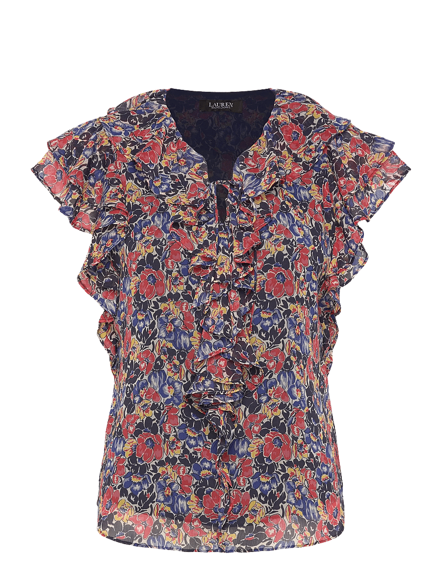 Lauren Ralph Lauren - 200P08674001 - kortærmede bluser - cream/red/blue - 1