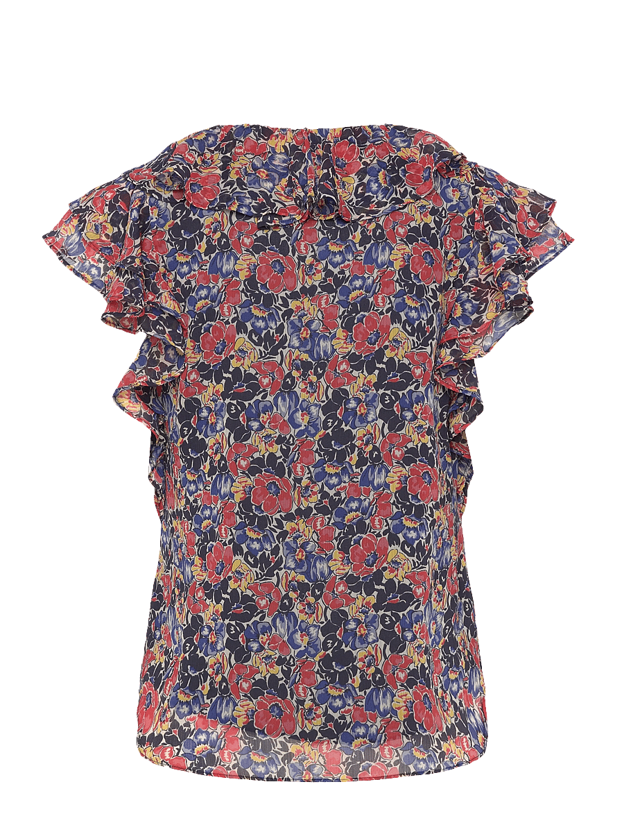 Lauren Ralph Lauren - 200P08674001 - kortærmede bluser - cream/red/blue - 2