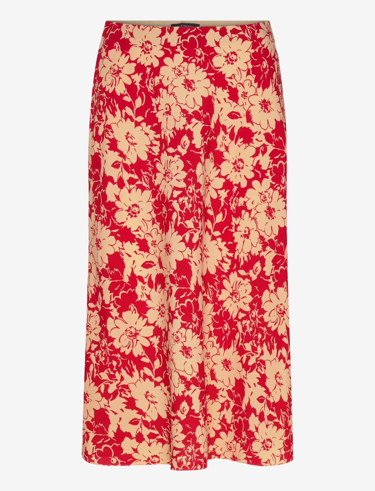 Lauren Ralph Lauren - POLY CDC 79-WVN-SKIRT - midi-röcke - red/tan - 0
