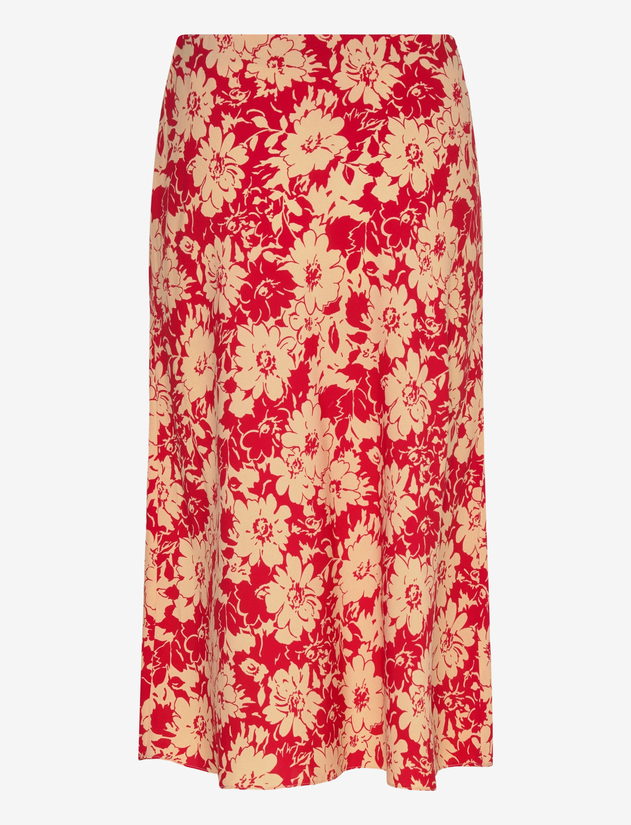 Lauren Ralph Lauren - POLY CDC 79-WVN-SKIRT - midi-röcke - red/tan - 1