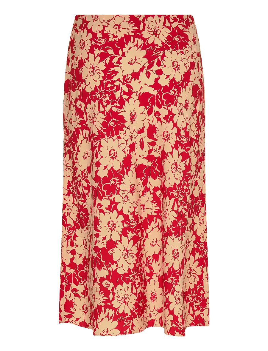 Lauren Ralph Lauren - POLY CDC 79-WVN-SKIRT - midi skirts - red/tan - 1