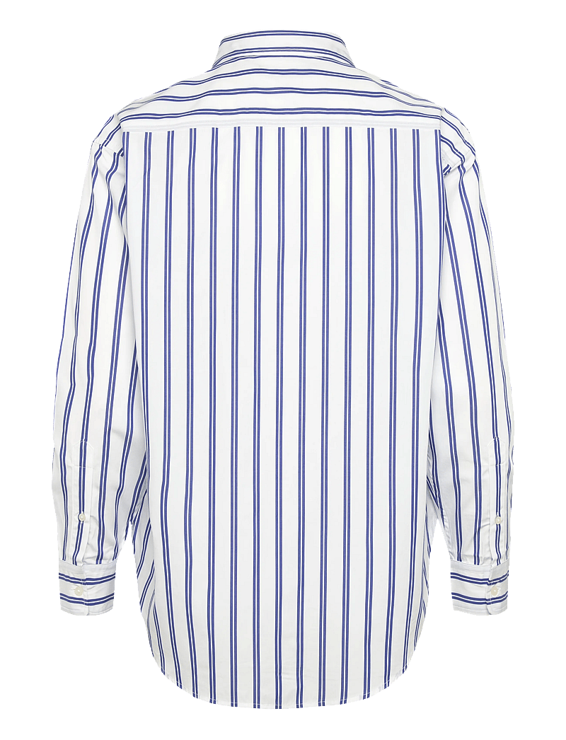 Lauren Ralph Lauren - Y/D 70'S BROADCLOTH-WVN-SHIRT - långärmade skjortor - blue/white multi - 1
