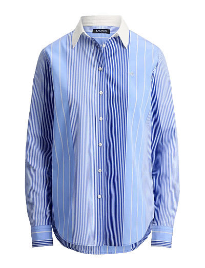 Lauren Ralph Lauren Y/D 70S BROADCLOTH-WVN-SHIRT - Pikkade varrukatega särgid - BLUE/WHITE MULTI / blue