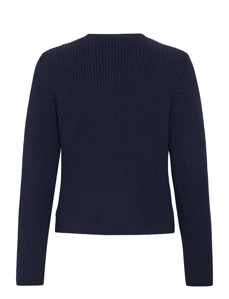 Lauren Ralph Lauren - COMBED COTTON-SWEATER-CARDIGAN - kardiganid - refined navy - 1