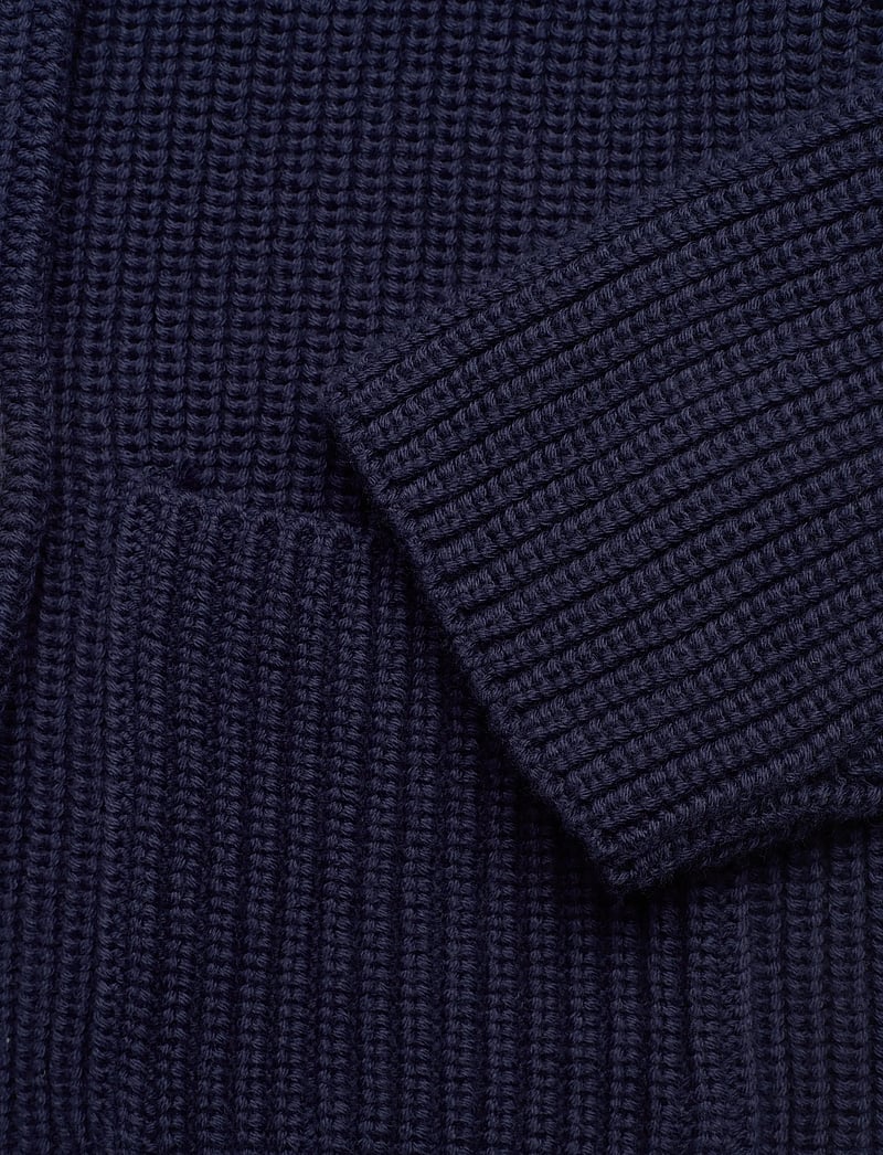 Lauren Ralph Lauren - COMBED COTTON-SWEATER-CARDIGAN - kardiganid - refined navy - 3