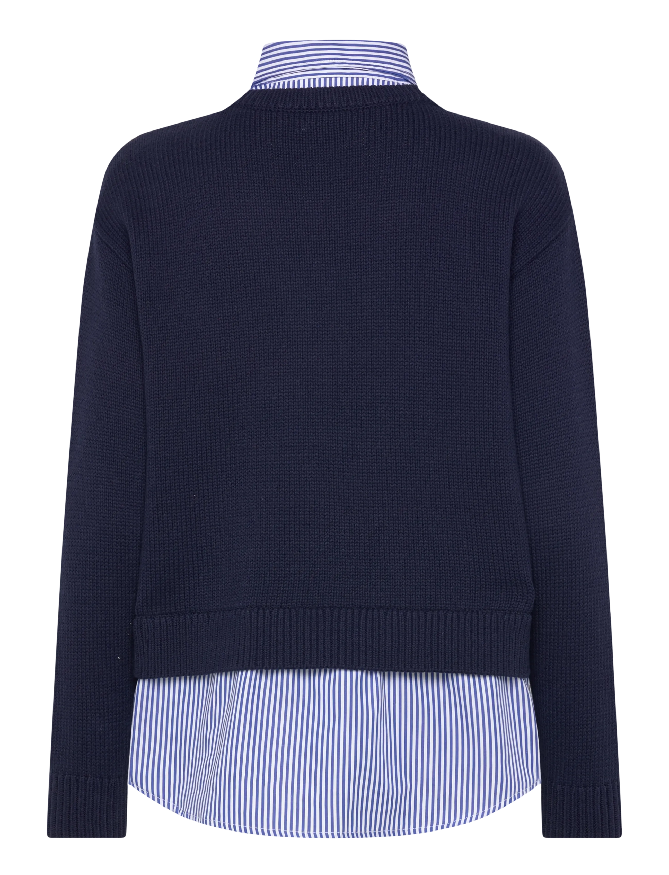 Lauren Ralph Lauren - COMBED COTTON-SWEATER-PULLOVER - chemises à manches longues - refined navy mult - 2