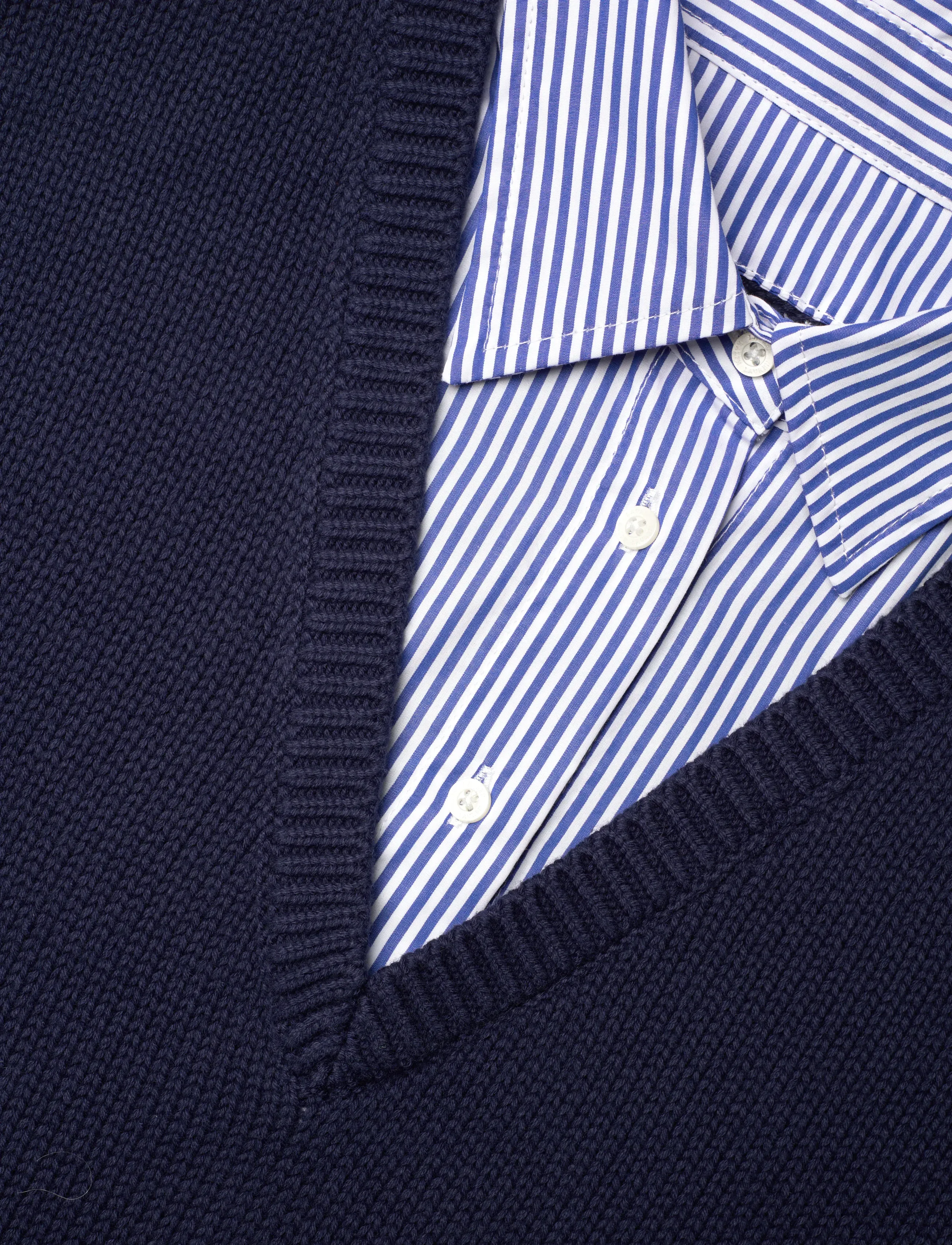 Lauren Ralph Lauren - COMBED COTTON-SWEATER-PULLOVER - chemises à manches longues - refined navy mult - 4