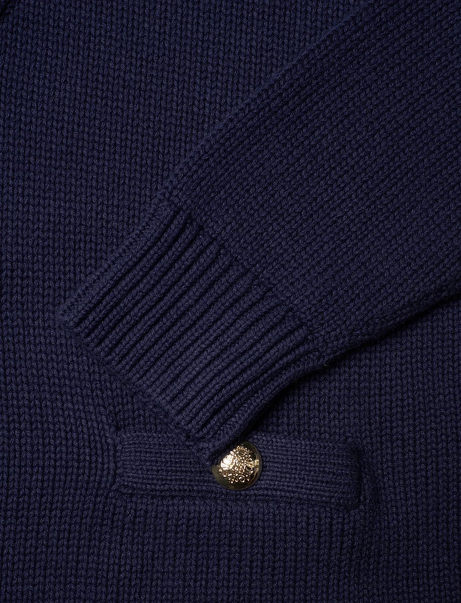 Lauren Ralph Lauren - COMBED COTTON-SWEATER-PULLOVER - langärmlige hemden - refined navy mult - 5