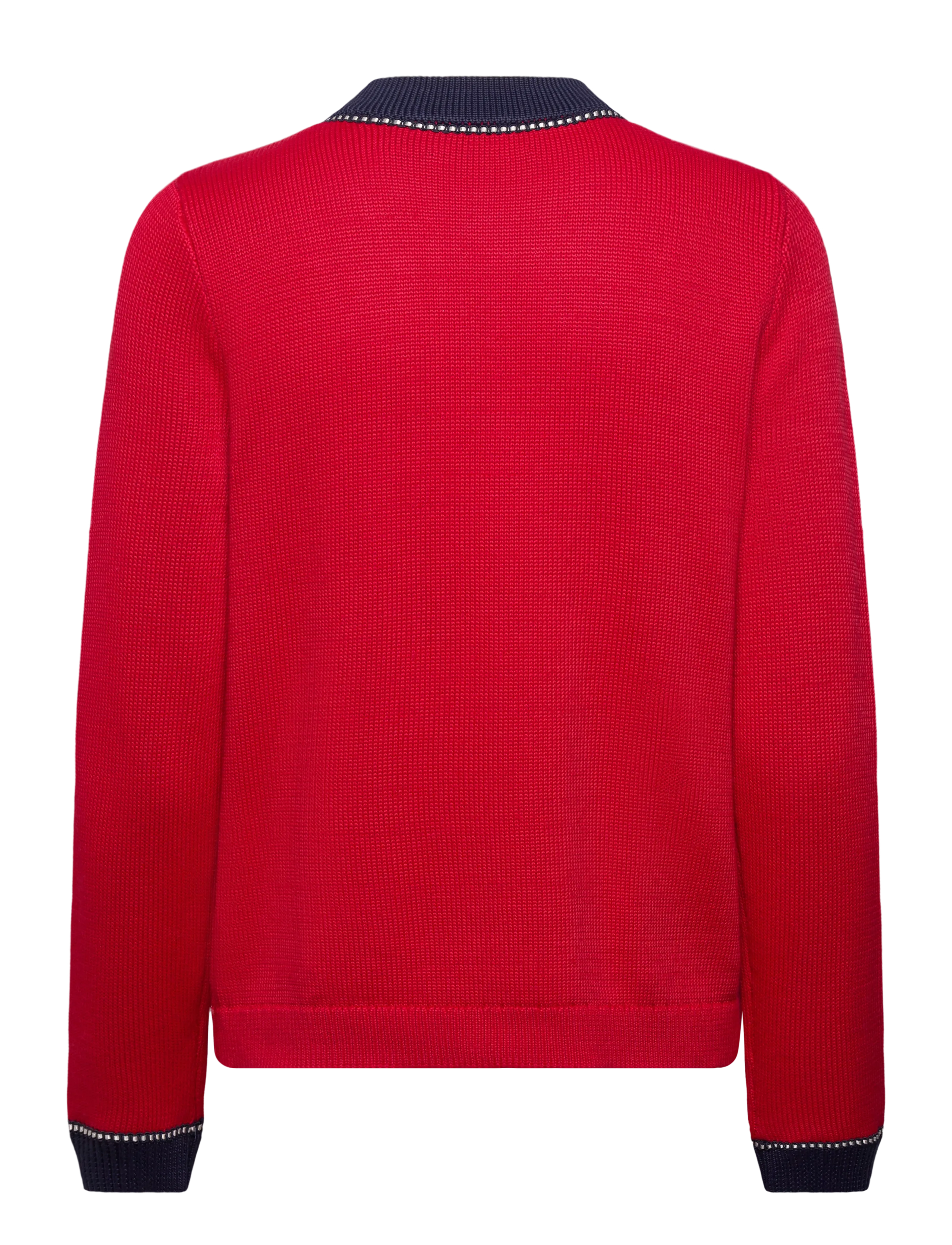 Lauren Ralph Lauren - MATTE RAYON PL CTN-SWEATER-CARDIGAN - cardigans - cruise red multi - 2