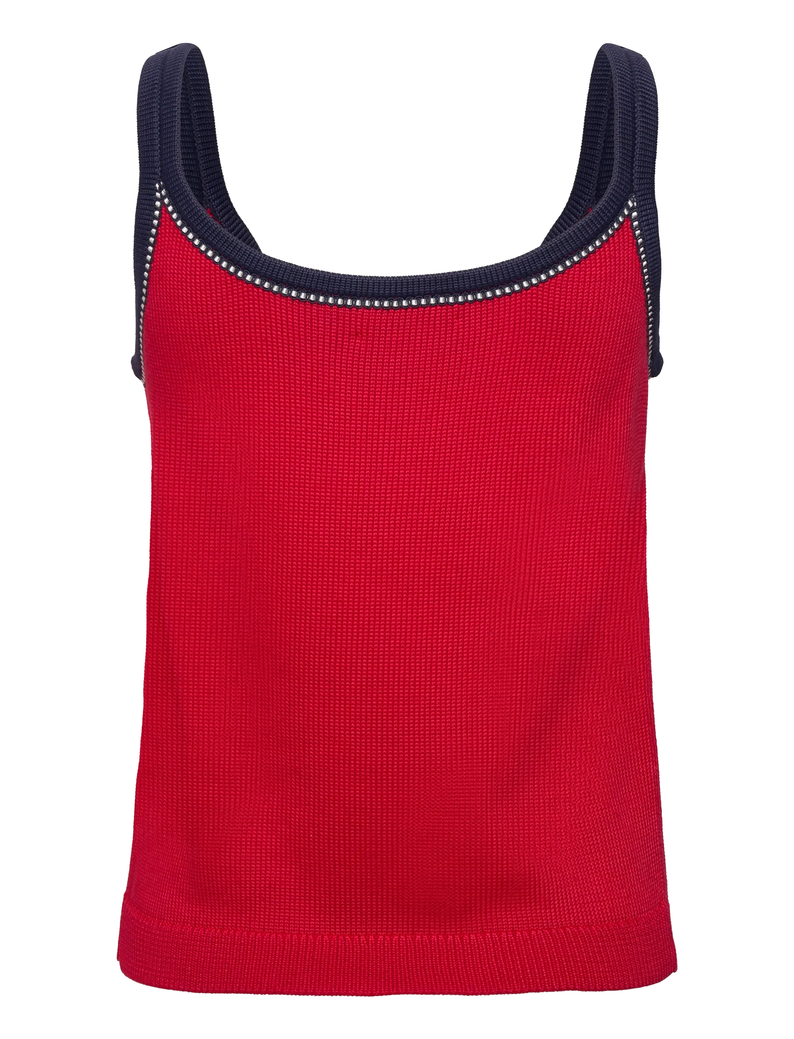 Lauren Ralph Lauren - Two-Tone Cotton-Blend Sweater Tank Top - Ärmellose tops - cruise red multi - 2