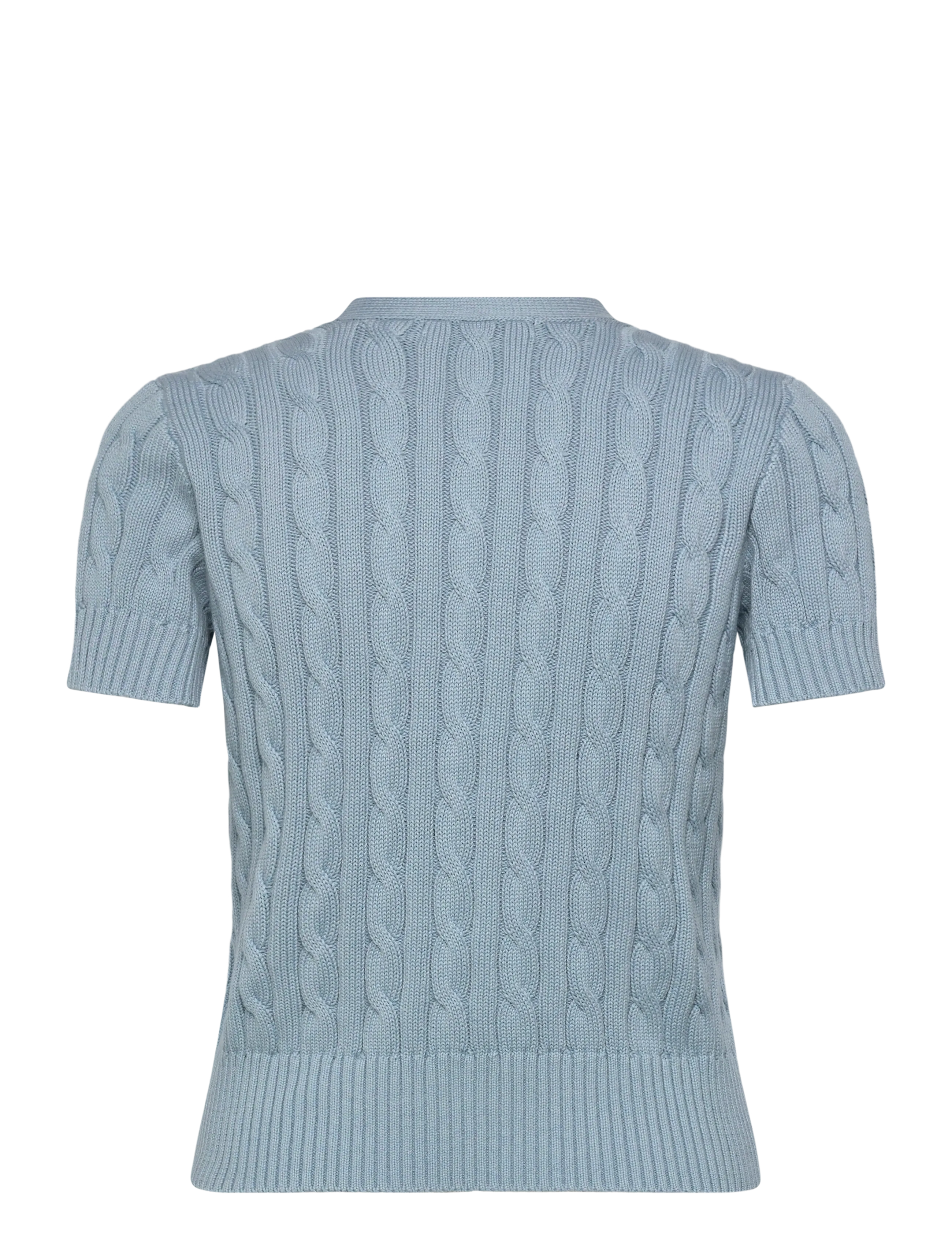 Lauren Ralph Lauren - GASSED COTTON-SWEATER-CARDIGAN - koftor - blue note - 1