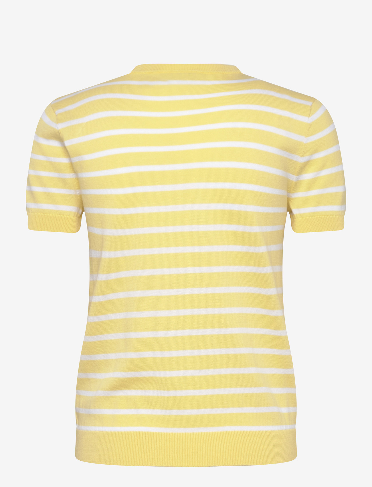 Lauren Ralph Lauren - SUPERFINE COTTON-SWEATER-PULLOVER - striktrøjer - lemon sorbet/whit - 2