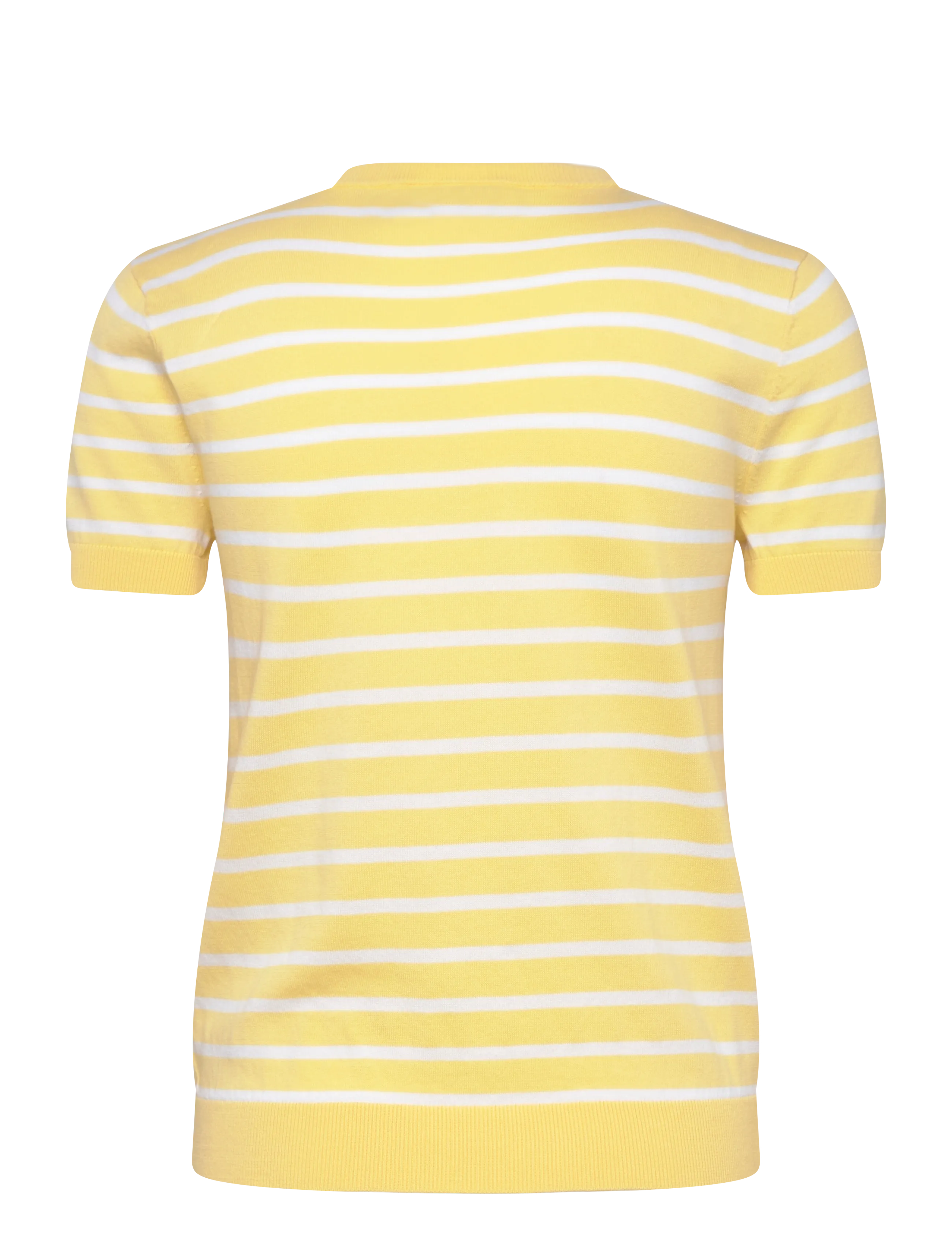 Lauren Ralph Lauren - SUPERFINE COTTON-SWEATER-PULLOVER - stickade tröjor - lemon sorbet/whit - 2