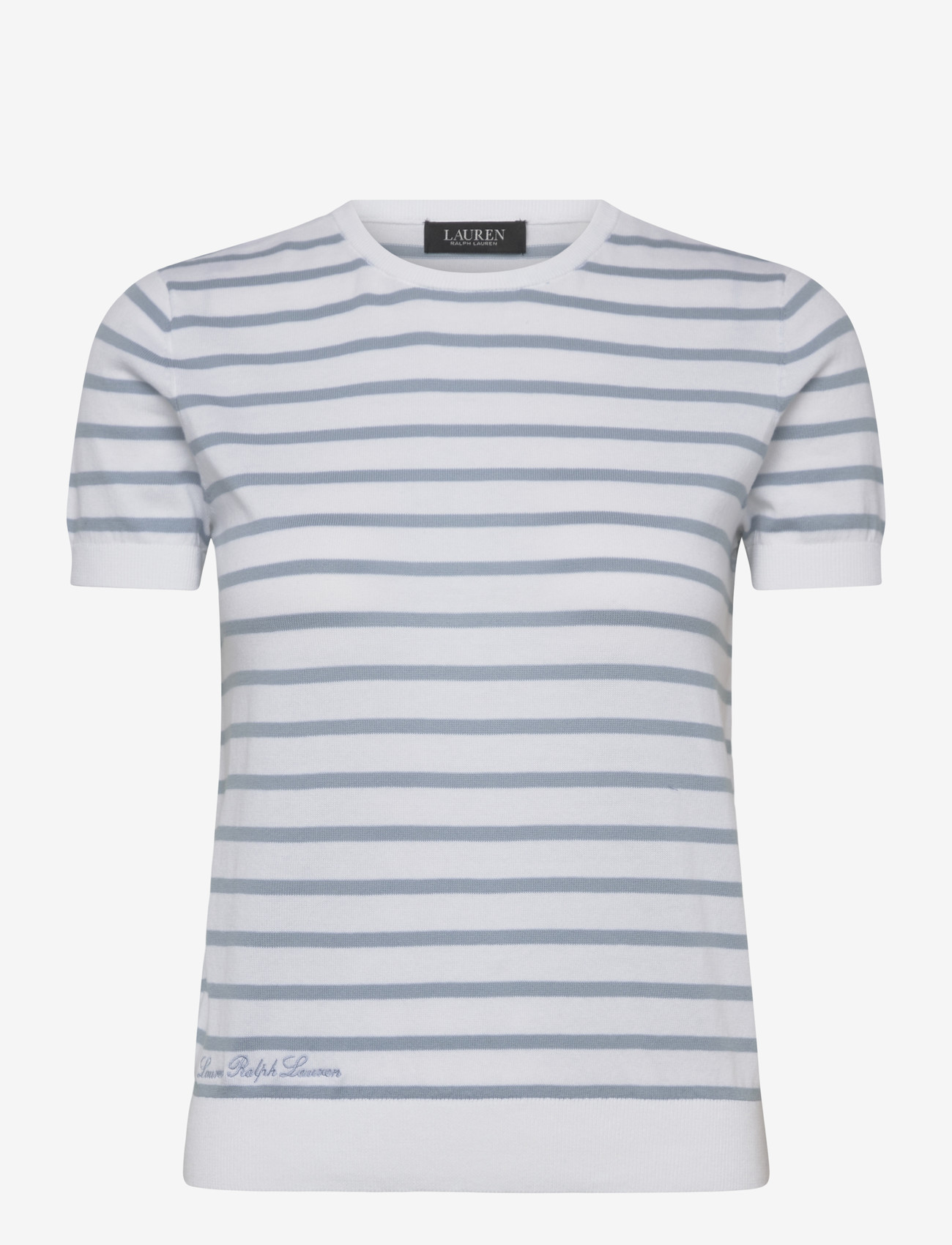 Lauren Ralph Lauren - SUPERFINE COTTON-SWEATER-PULLOVER - jumpers - white/blue note - 1