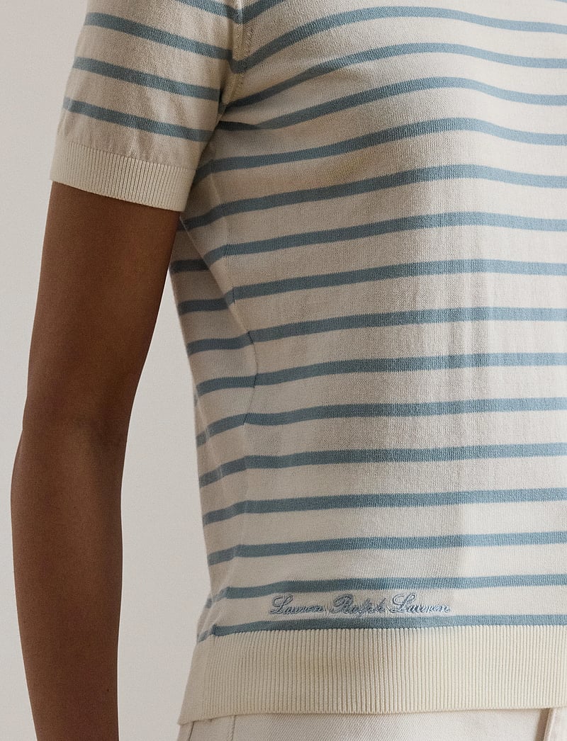 Lauren Ralph Lauren - SUPERFINE COTTON-SWEATER-PULLOVER - pullover - white/blue note - 4