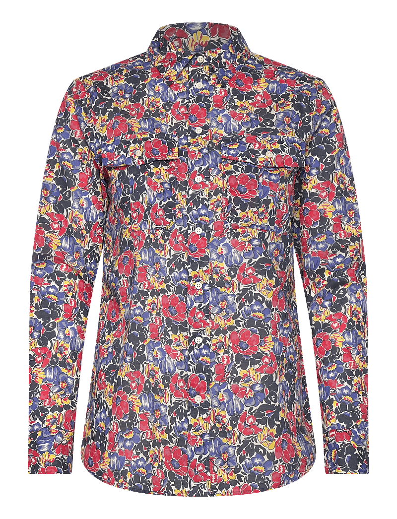 Lauren Ralph Lauren - 200P08827001 - långärmade skjortor - cream/red/blue - 0